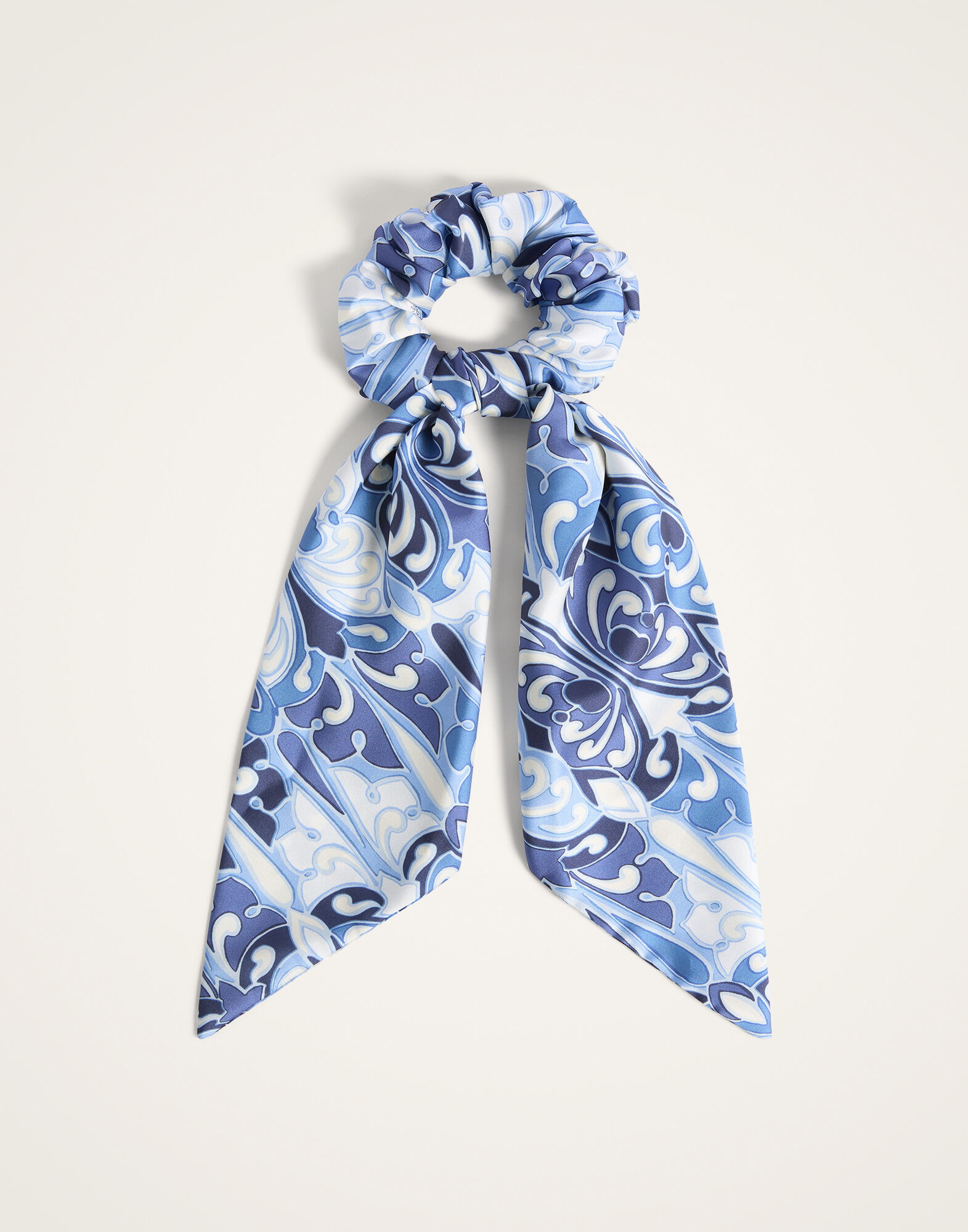 La DoubleJ Bow Scrunchie Cocoon Blue SCR0007FOD001COC01BU03