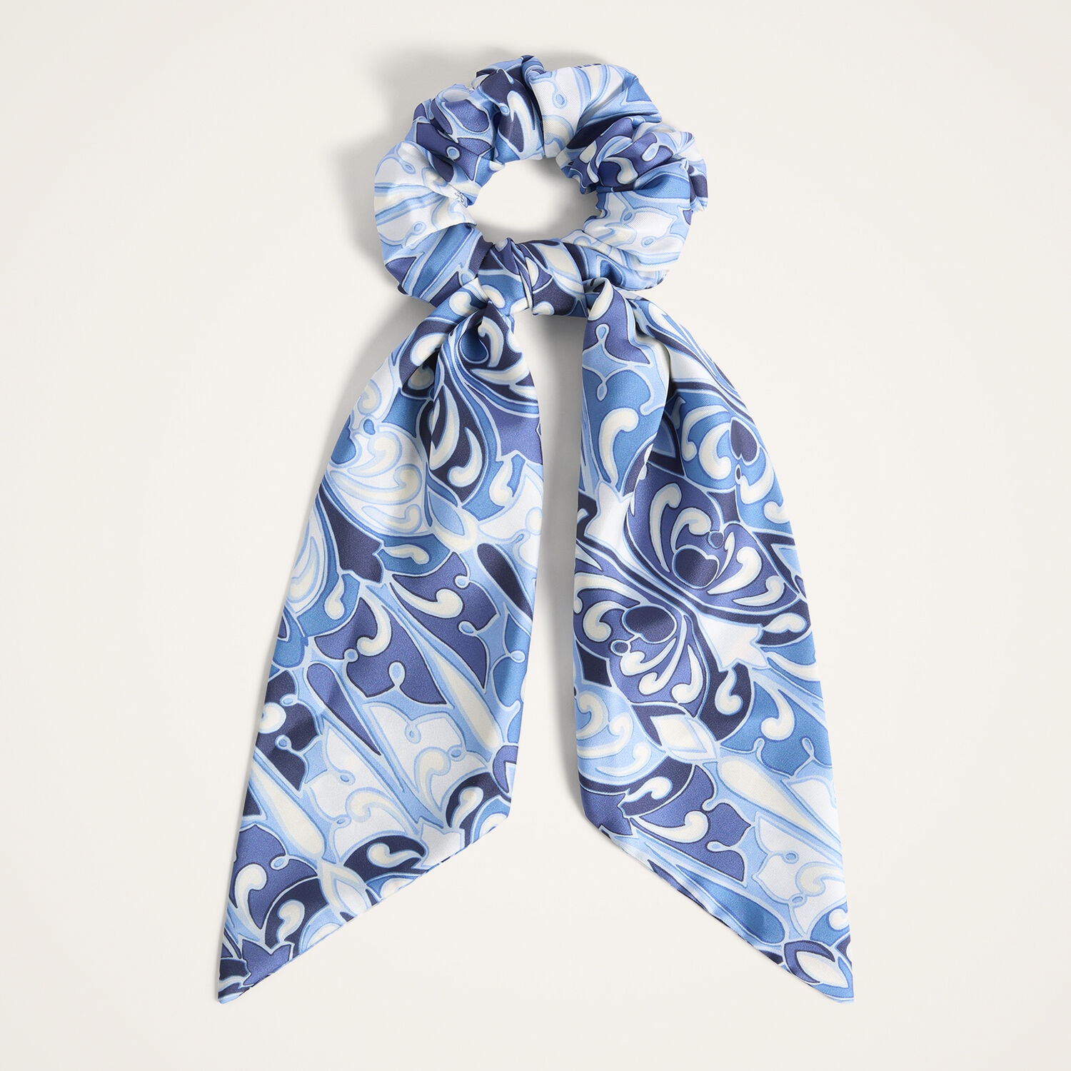 La DoubleJ Hair Accessories gend - Bow Scrunchie Cocoon Blue One Size 100% Polyester