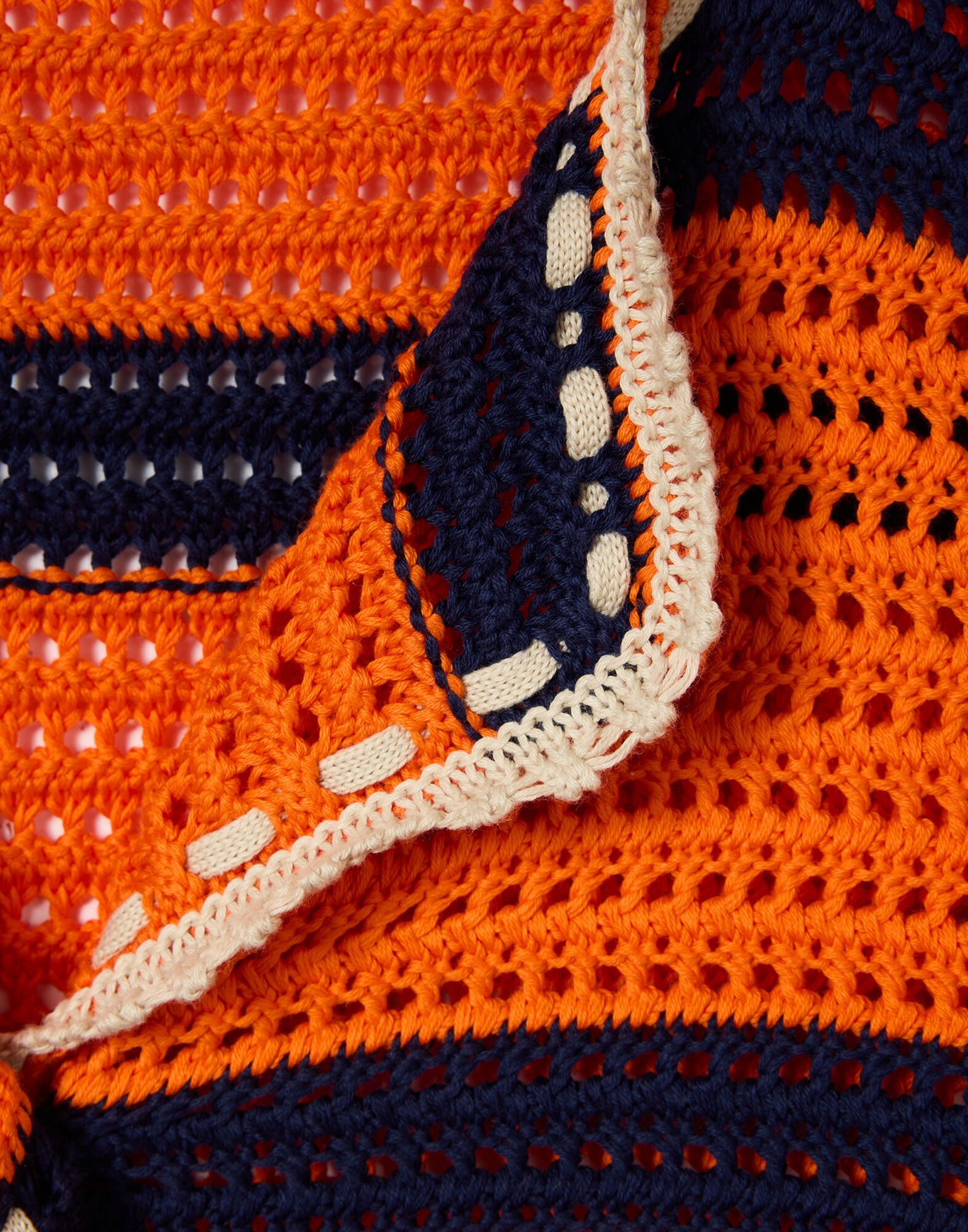 La DoubleJ Salt'N'Vinegar Jacket Bicolor Orange & Navy Blue JAC0104KNI115VA378OR02