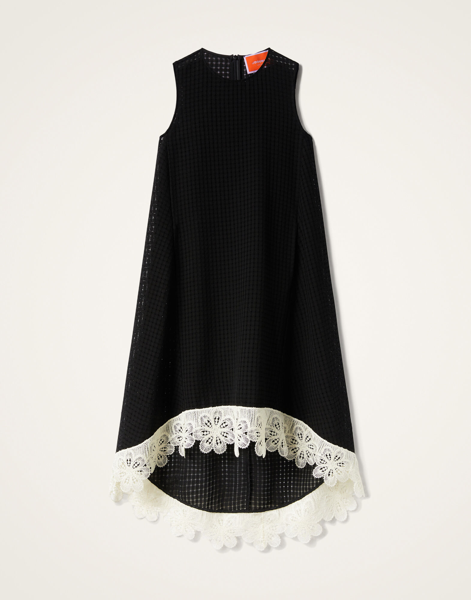 La DoubleJ La Scala High Dress Solid Black DRE0951COT077SOLIDBL01