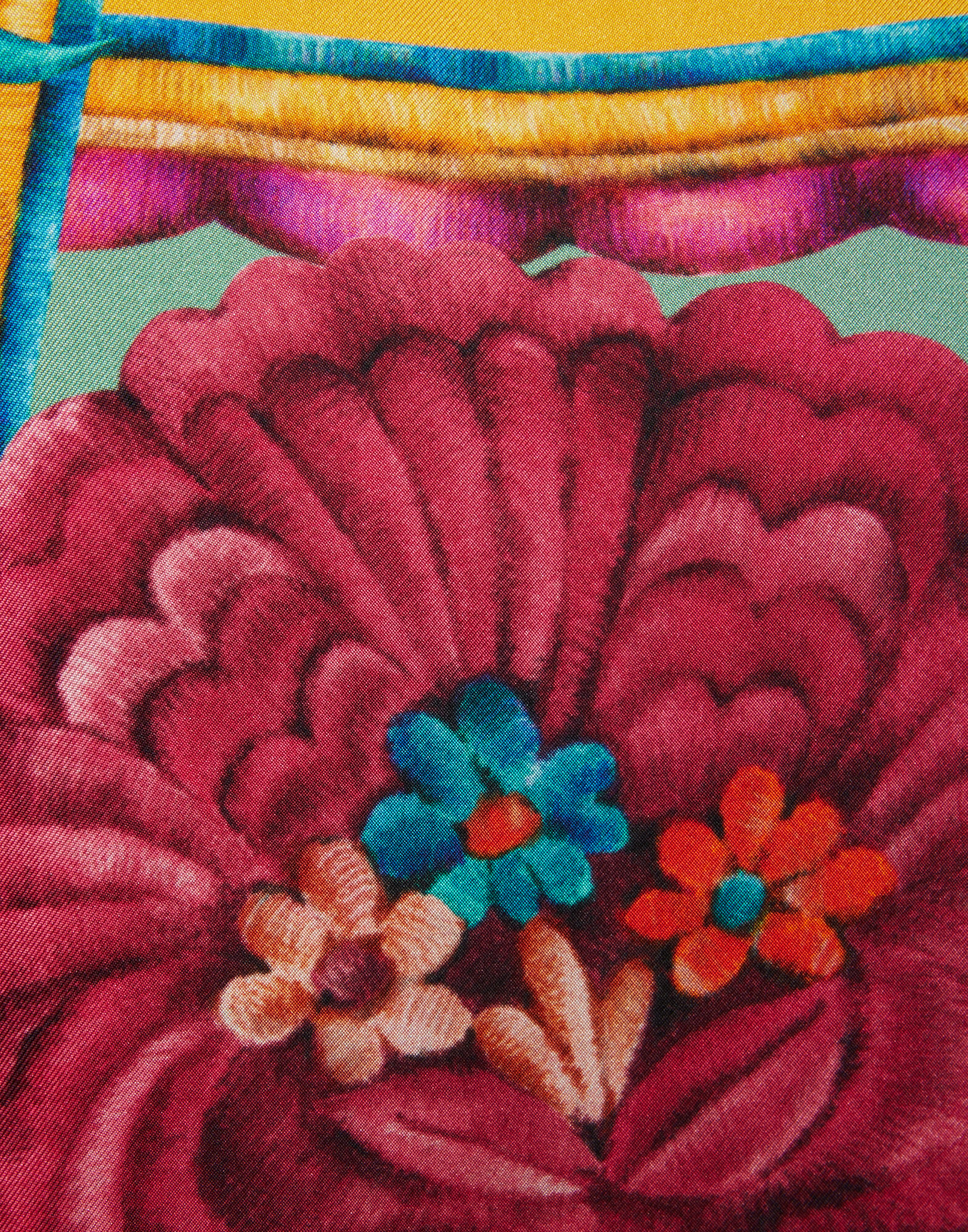 La DoubleJ Foulard Shirt Zodiac Plac&eacute;e Marigold SHI0059SIL006ZOD01OR05