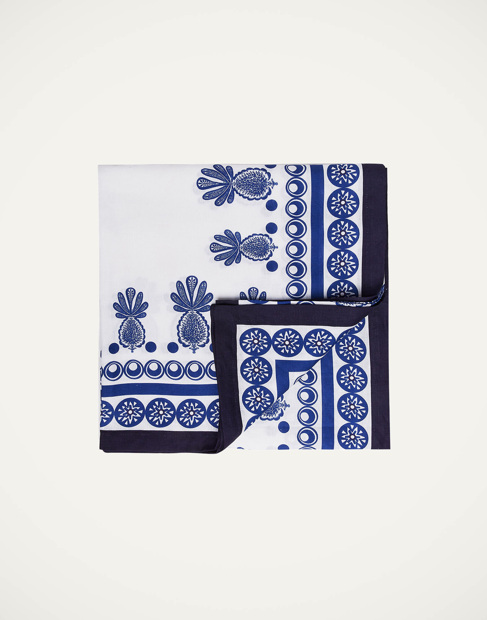 La DoubleJ Medium Tablecloth Big Pineapple Blu (Plac&eacute;e) TBC0002LIN001PNP0016