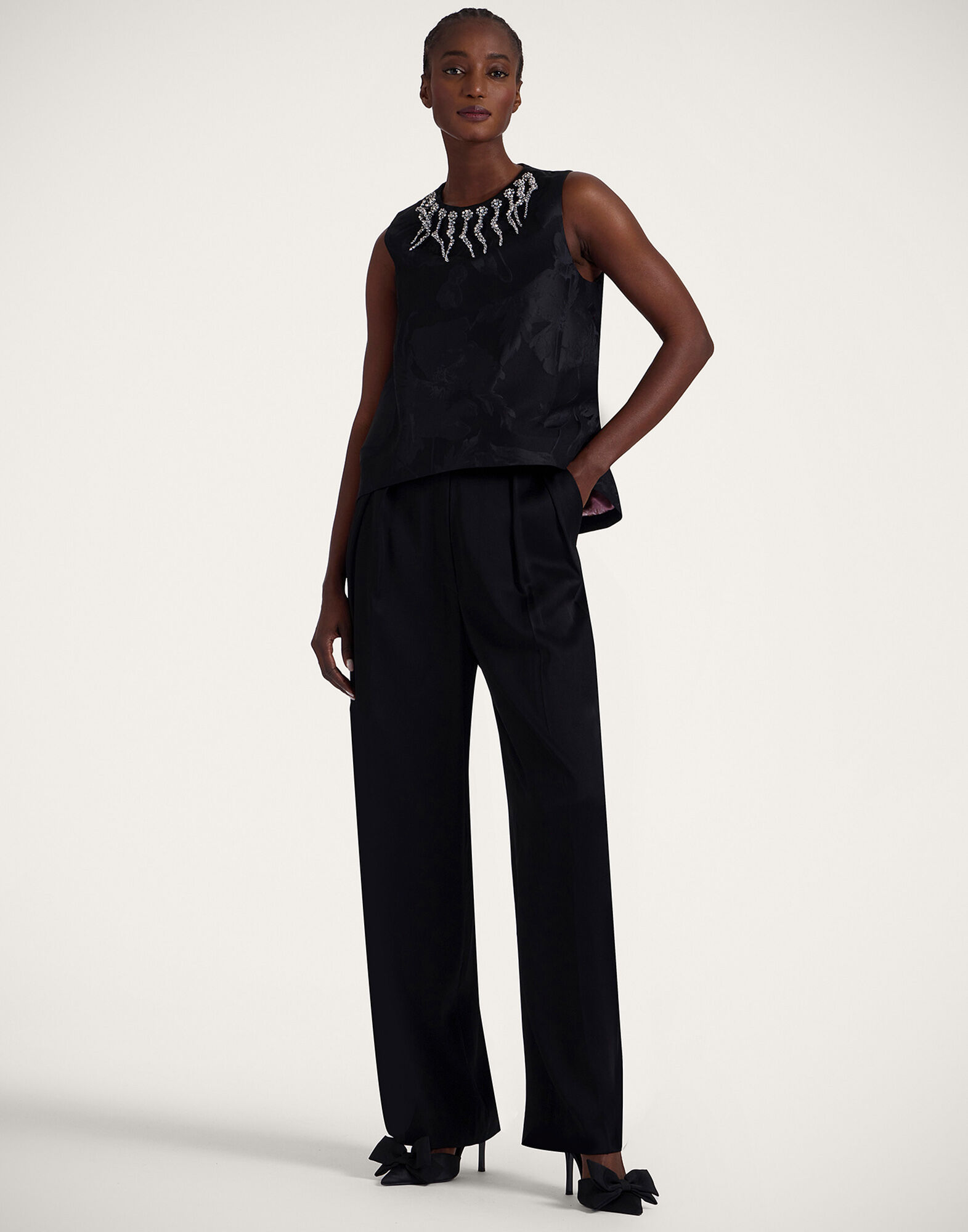 La DoubleJ La Scala Top Sylph Black TOP0144JCQ096SYL03BL01