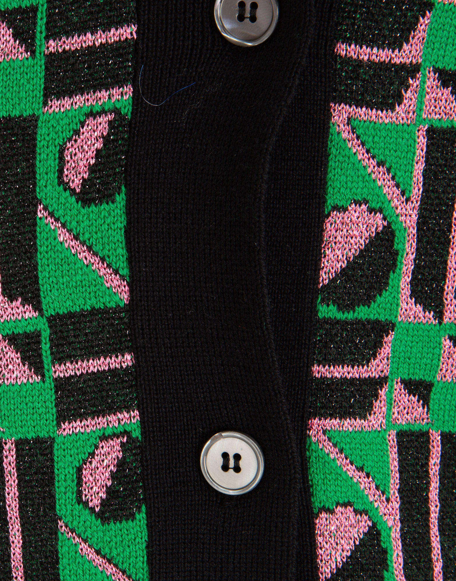 LaDoubleJ Cardigan Geometrico Verde/Ping Pong Multi PUL0016KNI011PIN0003