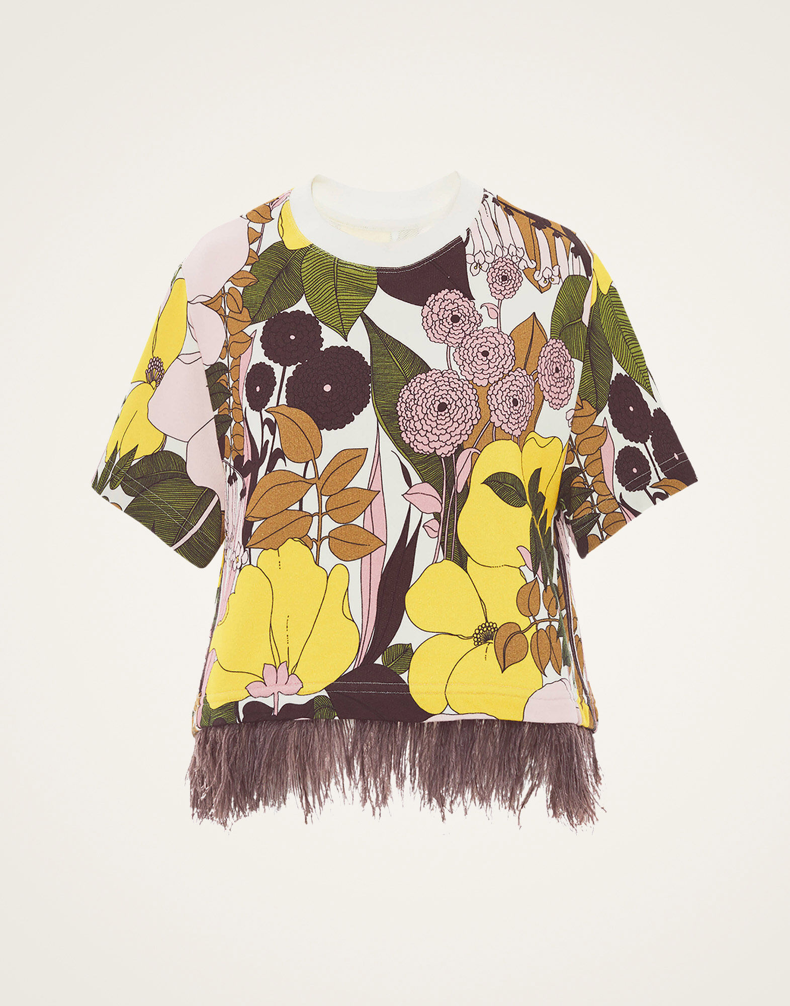 La DoubleJ La Scala Tee Big Flower Rose TSH0026JER031BFL03PI01