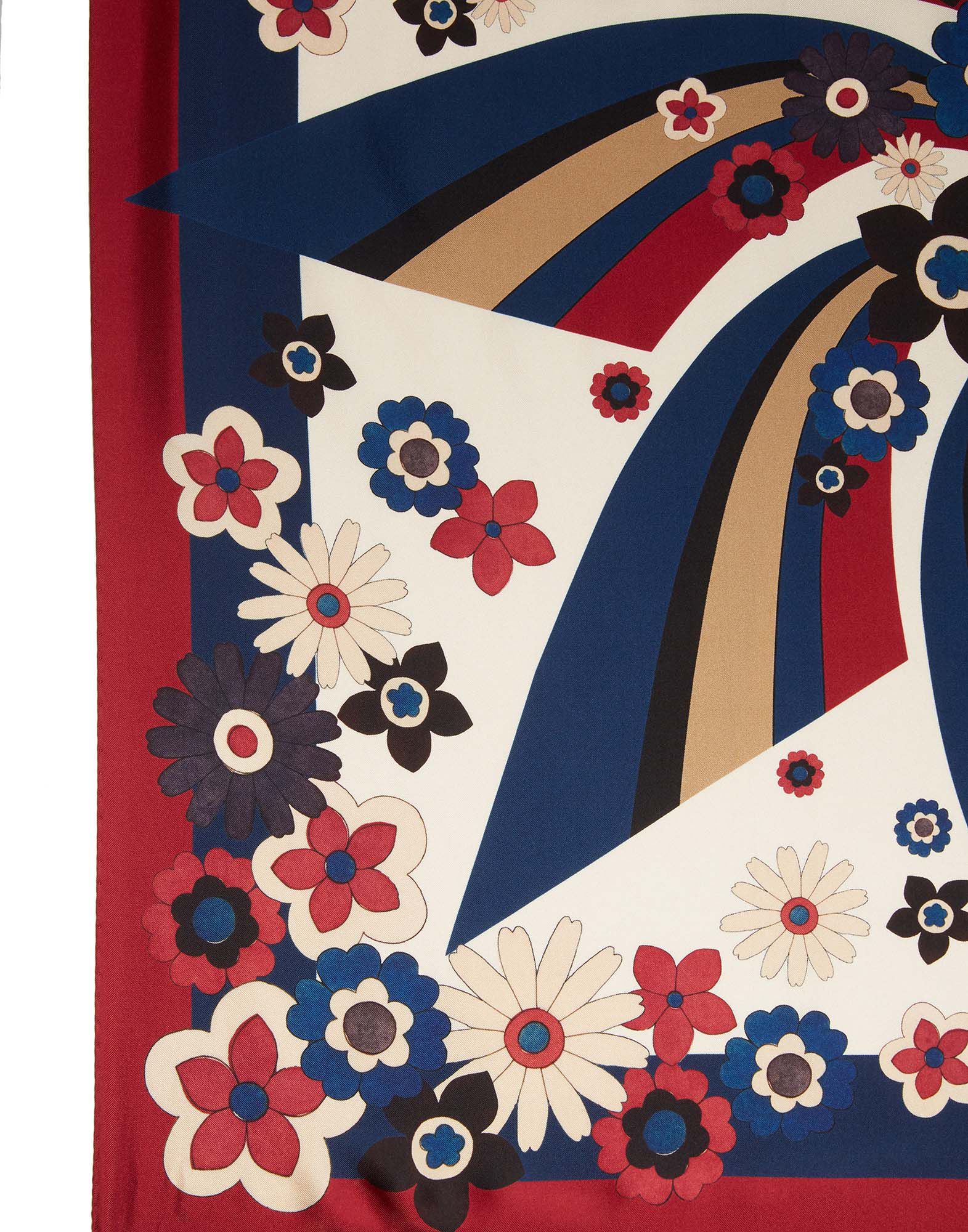 La DoubleJ Beat Flowers Foulard (90X90) Beat Flower SCA0038SIL013BEA0001