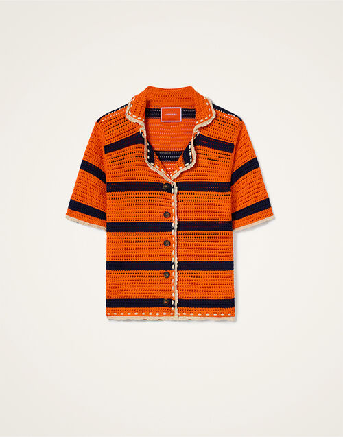 La DoubleJ Salt'N'Vinegar Jacket Bicolor Orange & Navy Blue JAC0104KNI115VA378OR02