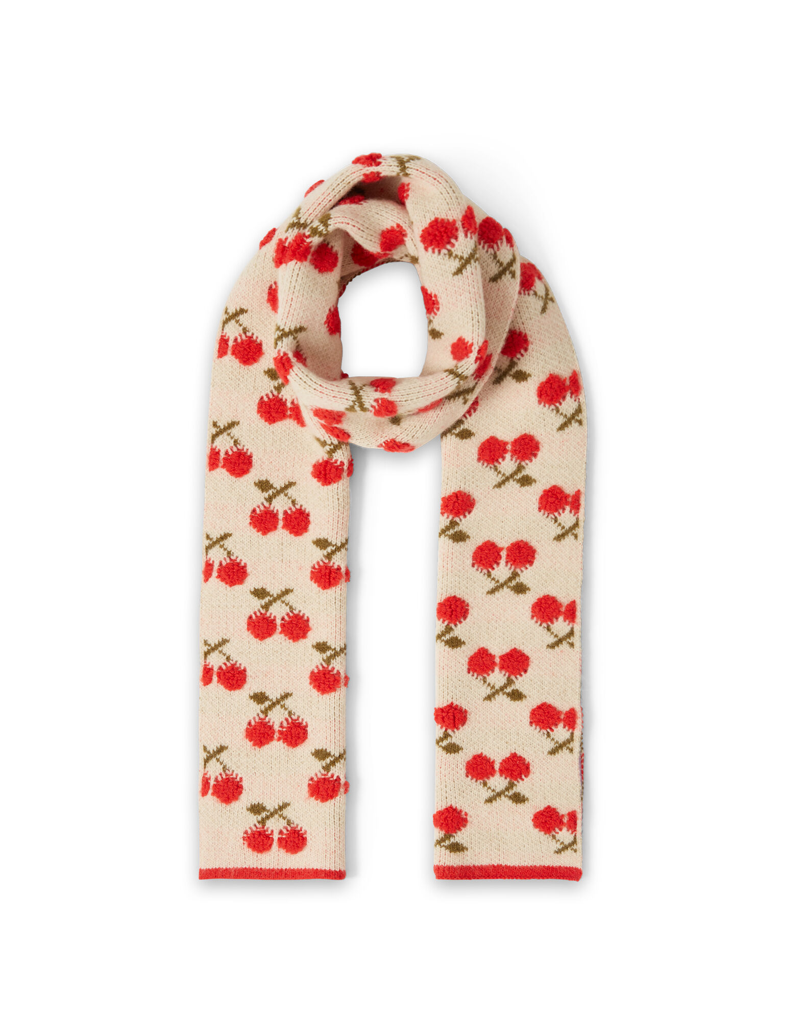 Cherry Scarf in Off White for Women | La DoubleJ US