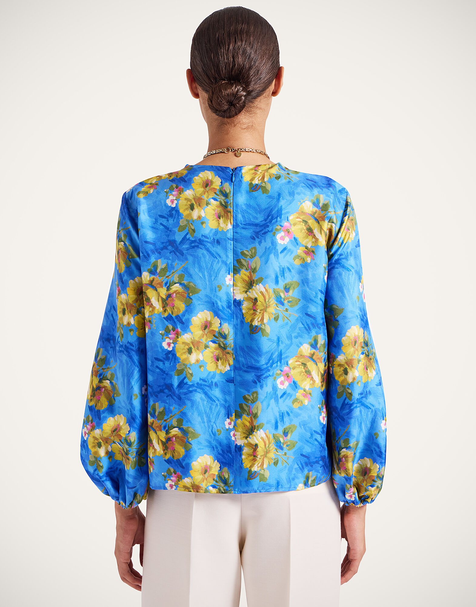 La DoubleJ Charming Top Riptide Light Blue TOP0021SIL001RIP01BU01