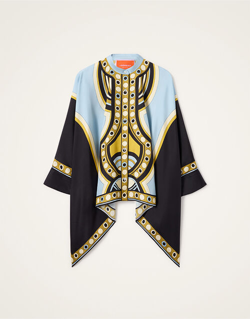 La DoubleJ Foulard Shirt Sanctuary Plac&eacute;e Light Blue SHI0059SIL006SAC02BU01