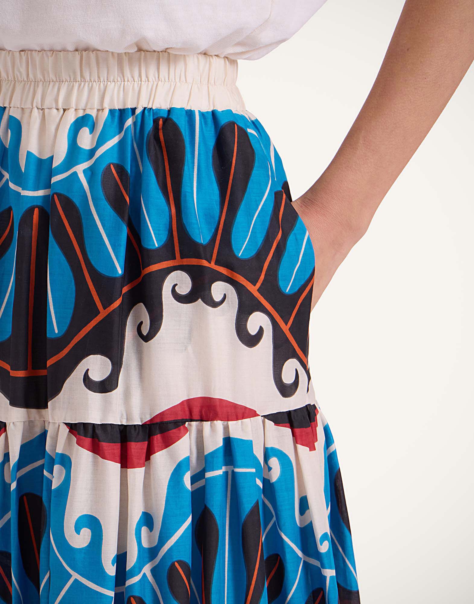 La DoubleJ Big Skirt Pacific Blue Petrol SKI0001COT003PCF02BU05