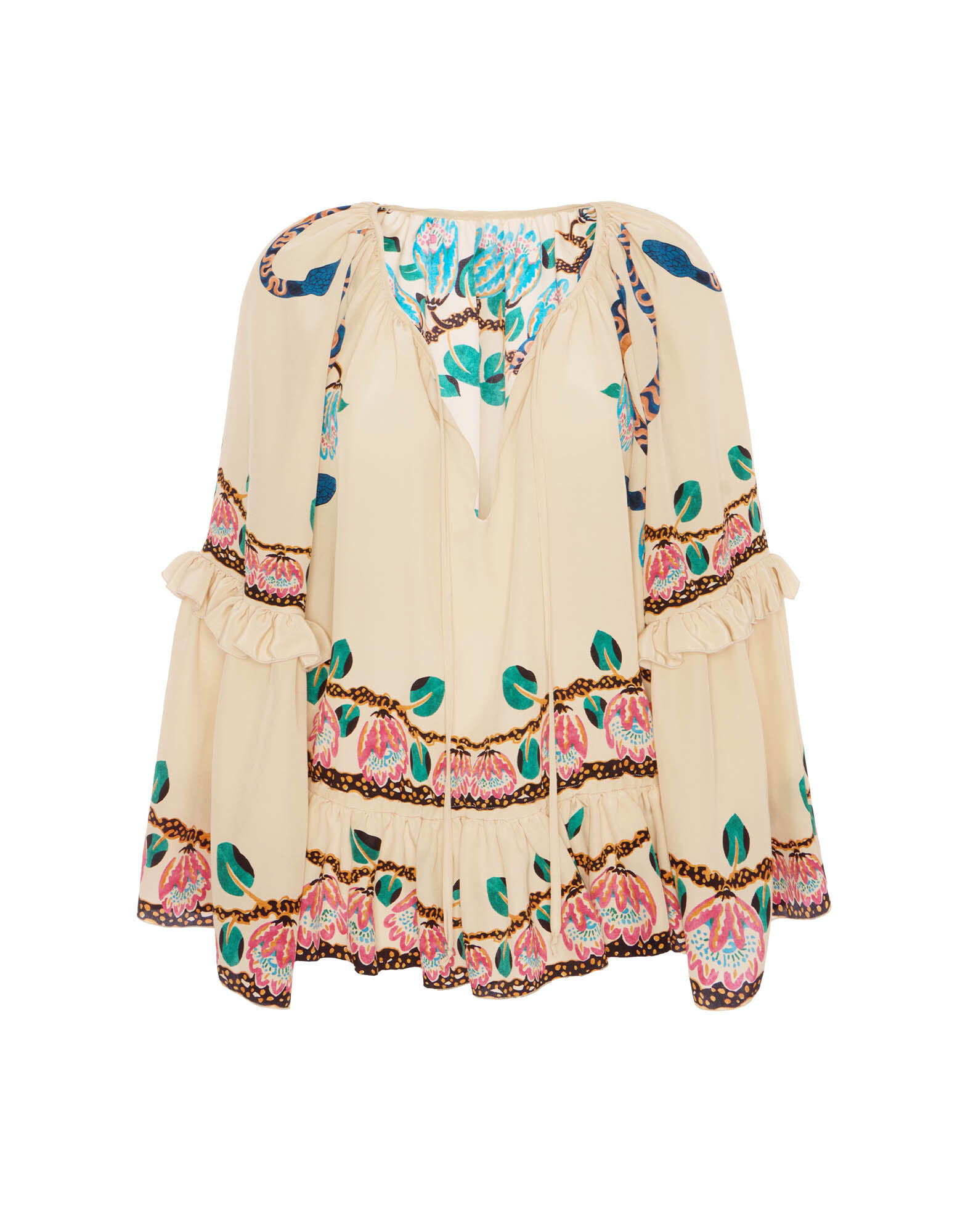 La DoubleJ Boho Blouse Eve Ecru TOP0132CRE005EEC01BR05