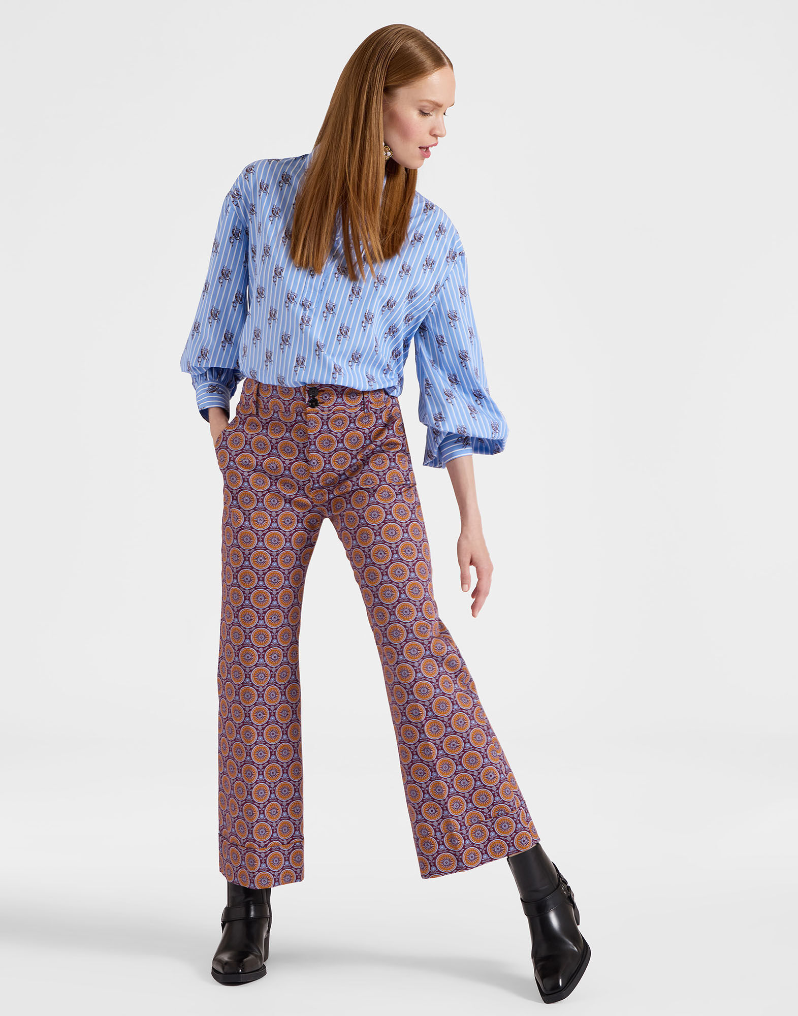 La DoubleJ Hendrix Pants Sovereign Mini Purple TRO0014COT006SOV02PU01