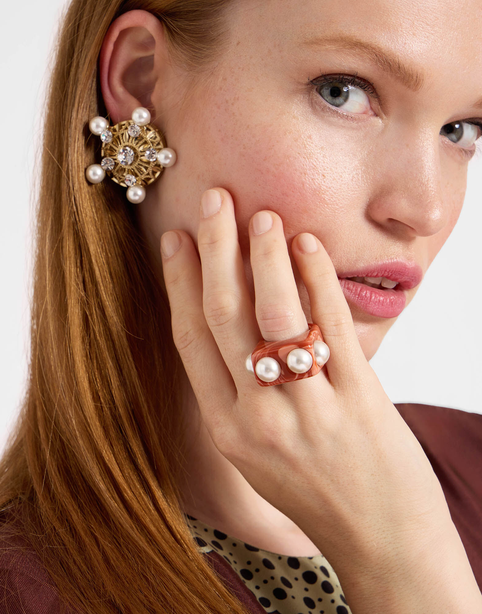 La DoubleJ Nefertiti Ring Solid Pink RIN0007POL007SOLIDPI01