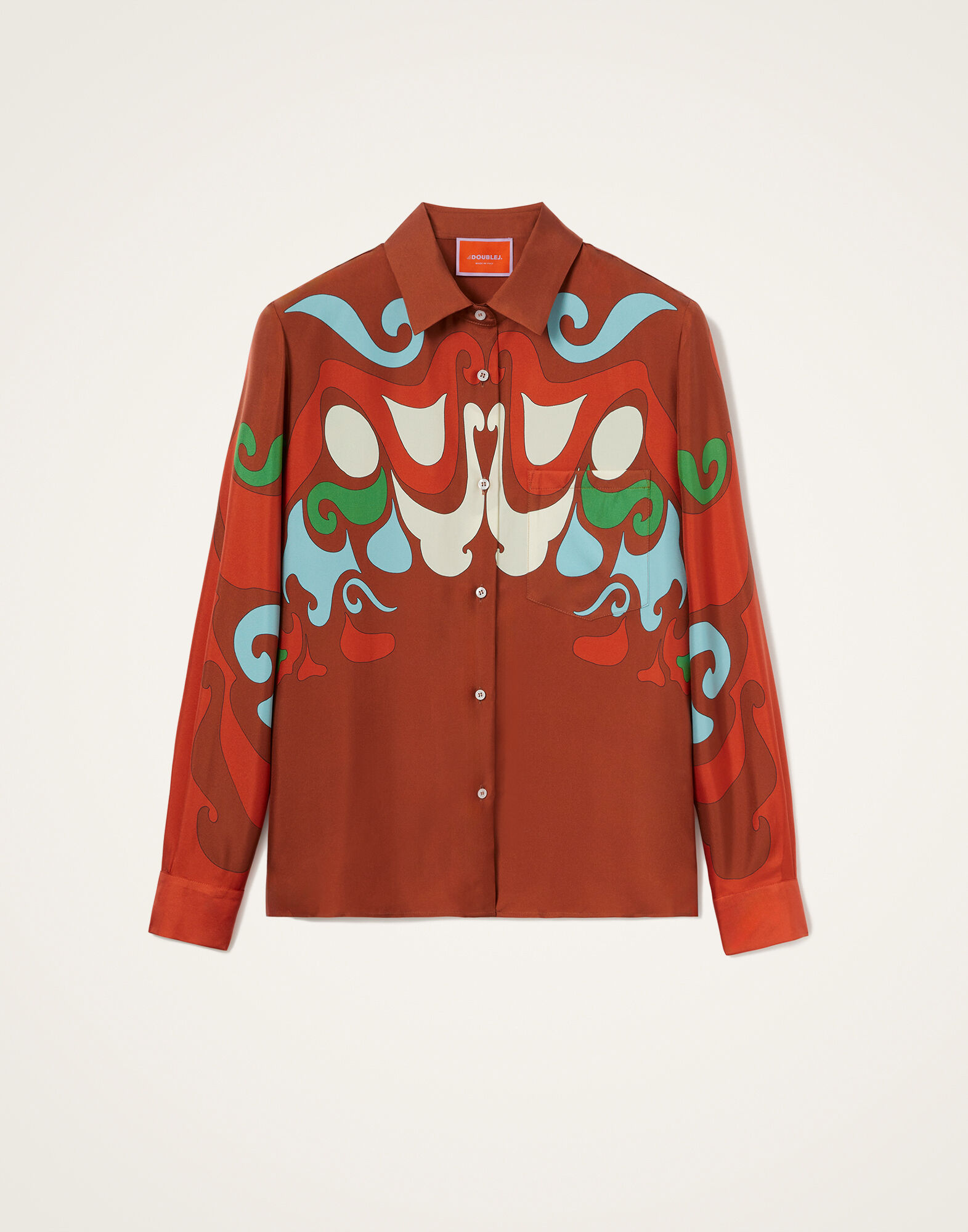 La DoubleJ Boy Shirt Phoenix Plac&eacute;e Light Blue SHI0040SIL006PHO01BU01