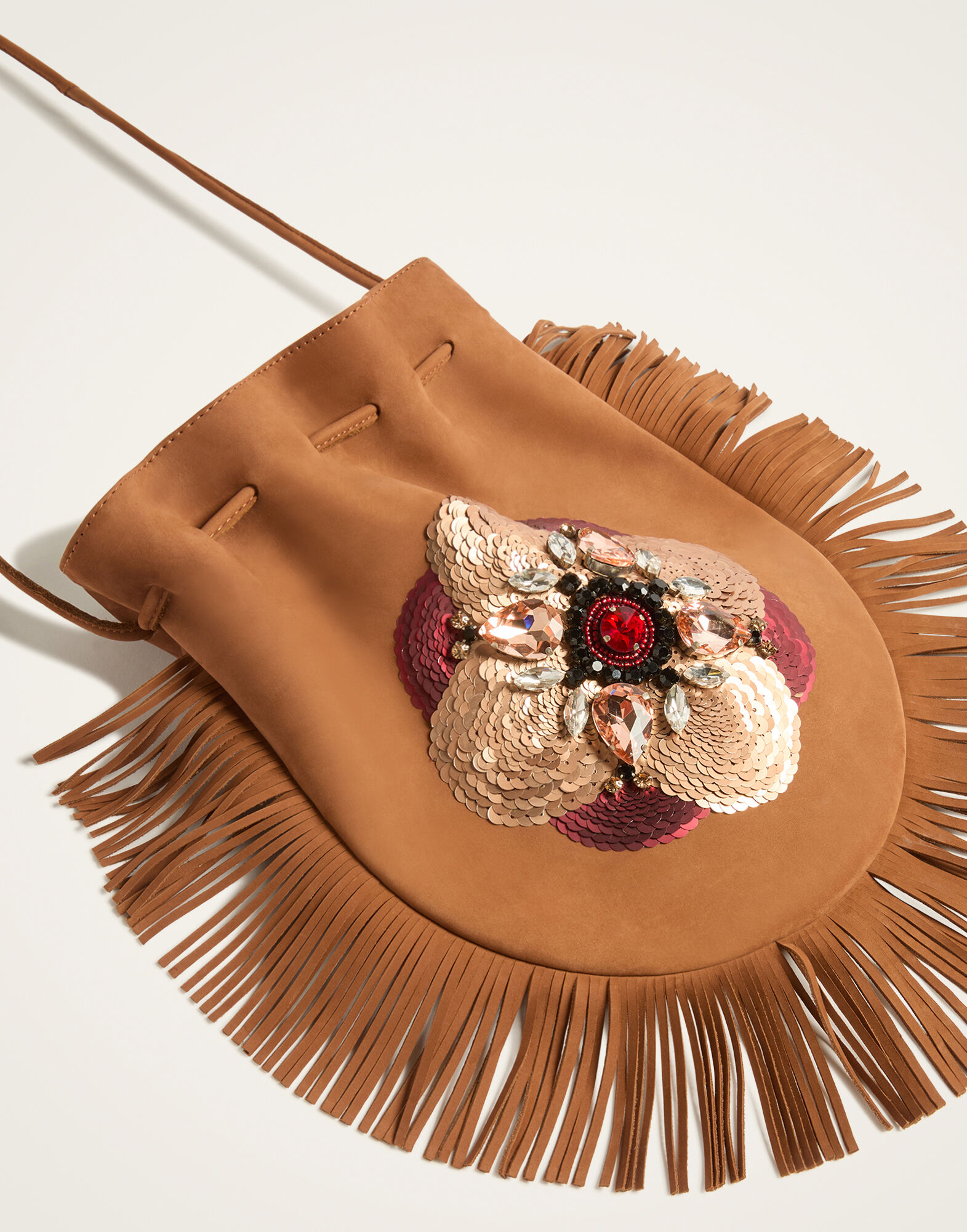 La DoubleJ Big Power Pouch Solid Tan BAG0088LEA016SOLIDBR17