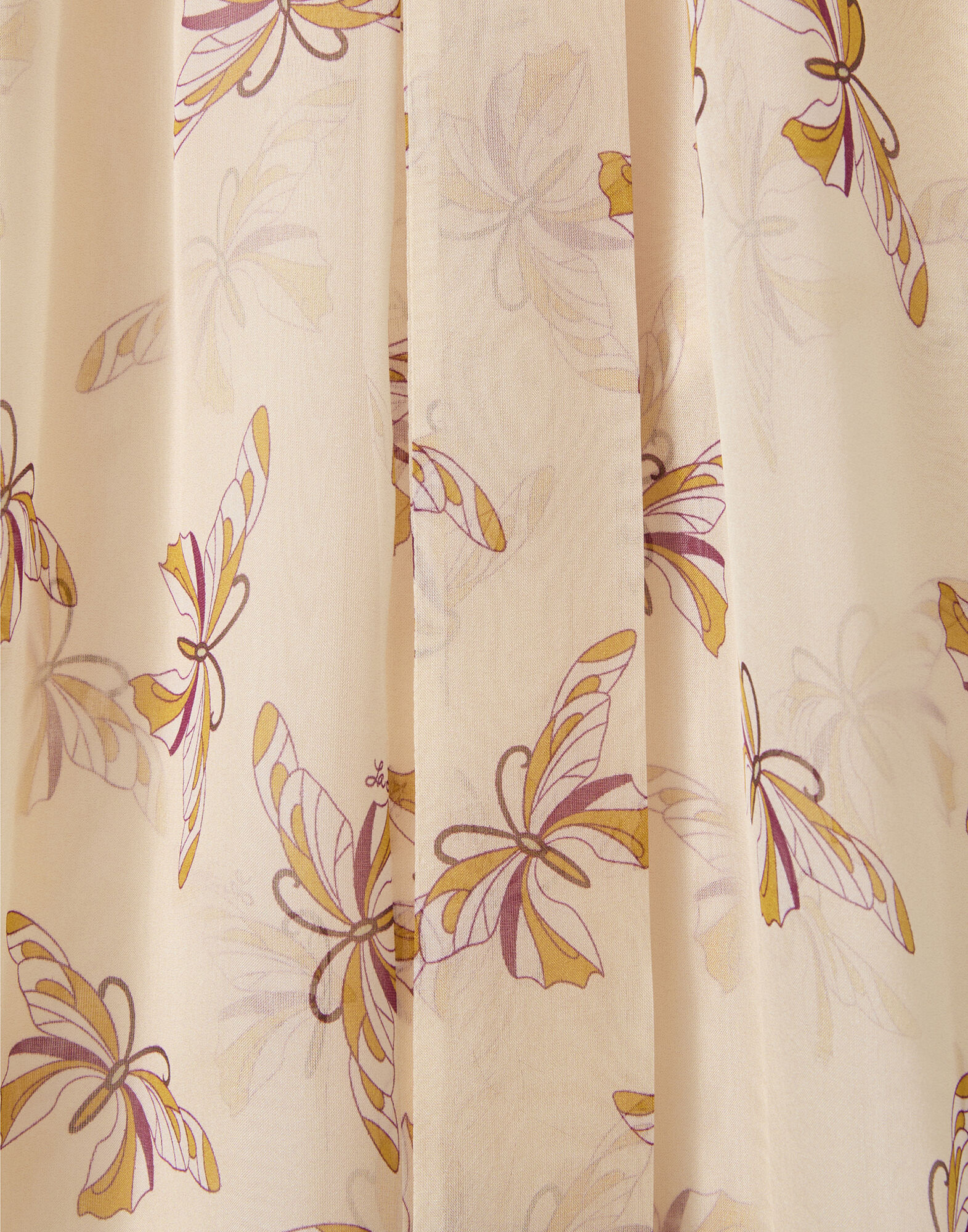 La DoubleJ Cerere Blouse Farfalla Buttercream SHI0120SIL024FAR08WH09