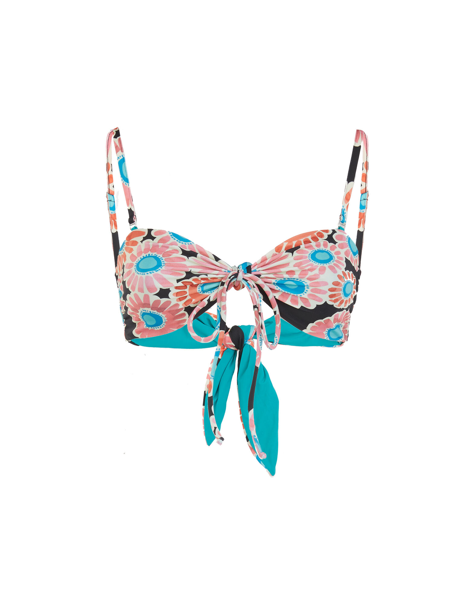 La DoubleJ 3-Way Bandeau Top Crazy Daisy Black SWI0021LYC001DAY0002