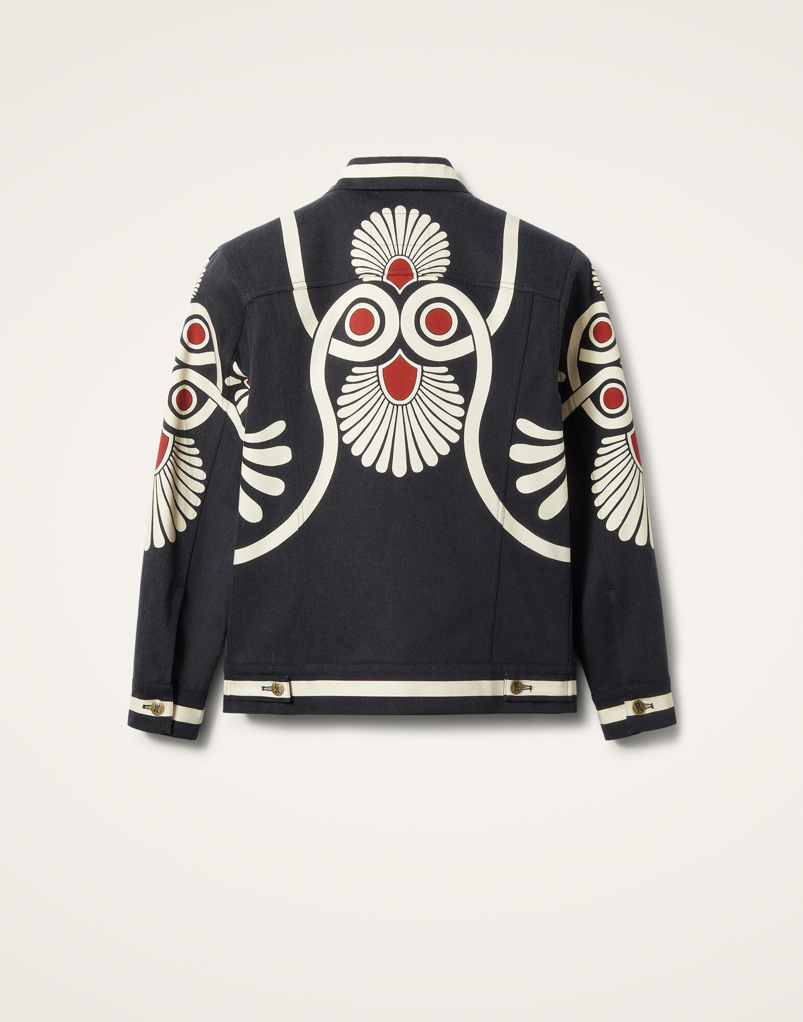La DoubleJ JJ Jean Jacket Medallion Plac&eacute;e Black JAC0070DEN001MED01BL01