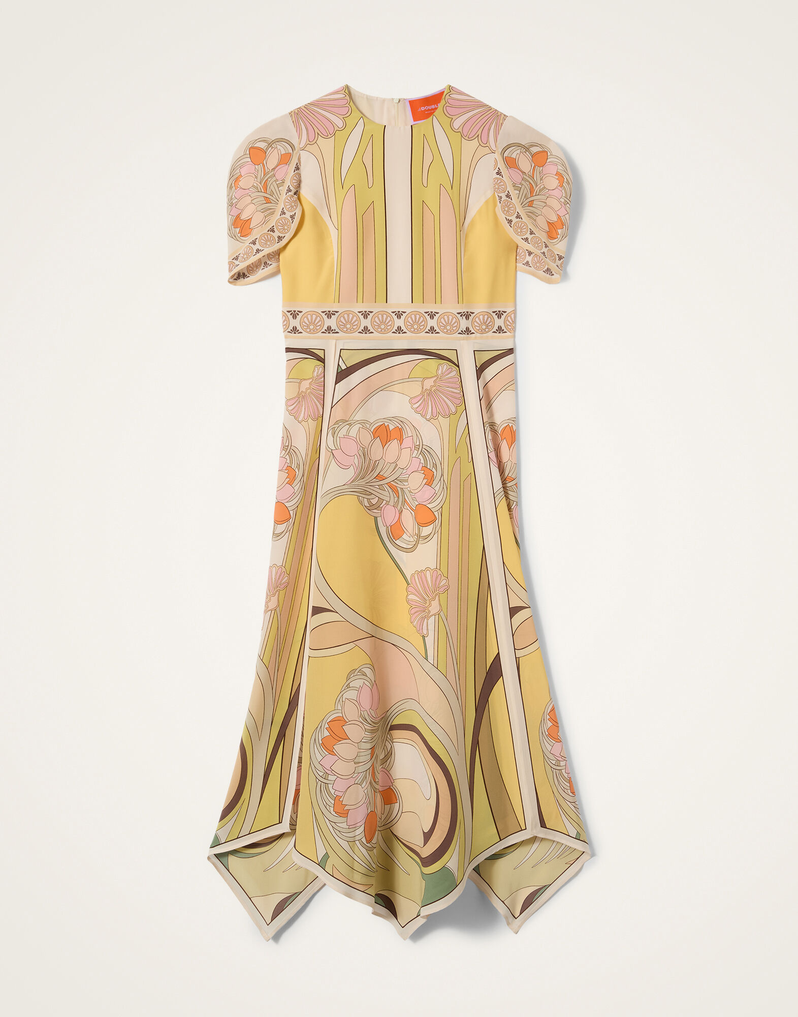 La DoubleJ Cherie Scarf Dress Tulip Plac&eacute;e Pale Pink DRE0936CRE002TUL07PI02