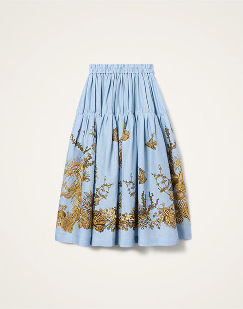 La DoubleJ Gala Skirt Oceania Plac&eacute;e Light Blue SKI0207LIN014OCE01BU01