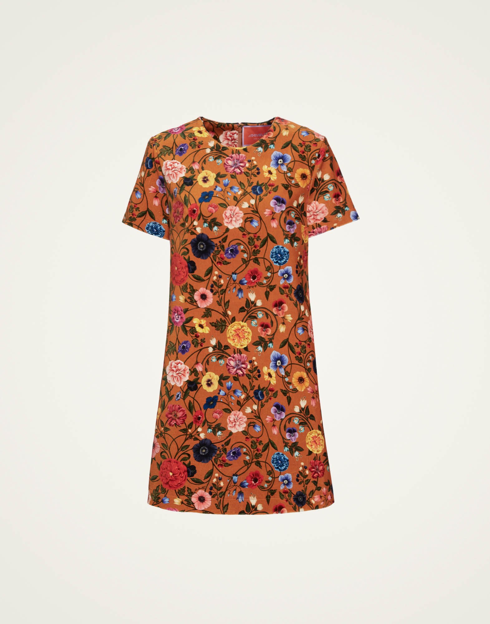 La DoubleJ Mini Swing Dress Botticelli Rust DRE0658VEL001CEL01OR04