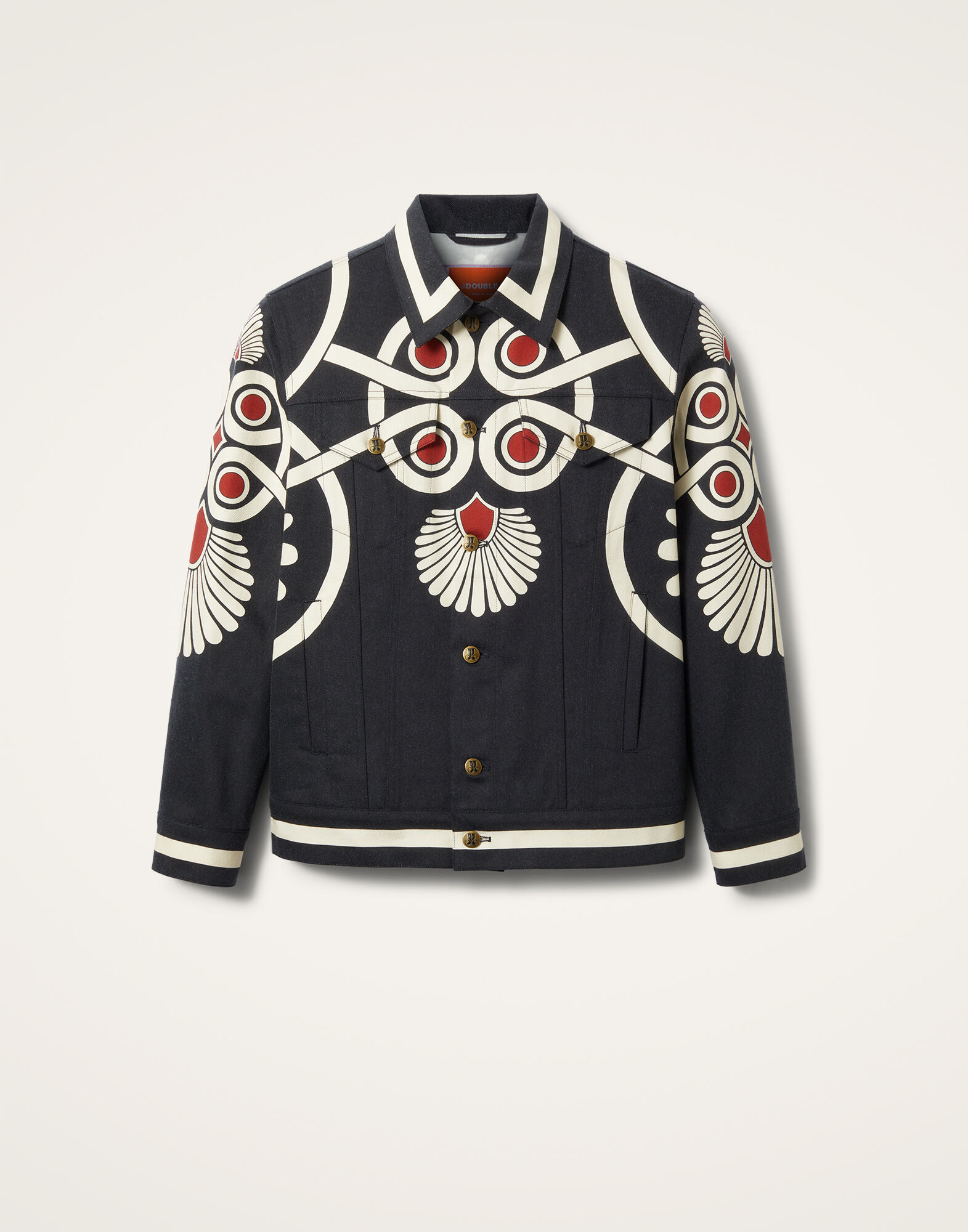 La DoubleJ JJ Jean Jacket Medallion Plac&eacute;e Black JAC0070DEN001MED01BL01