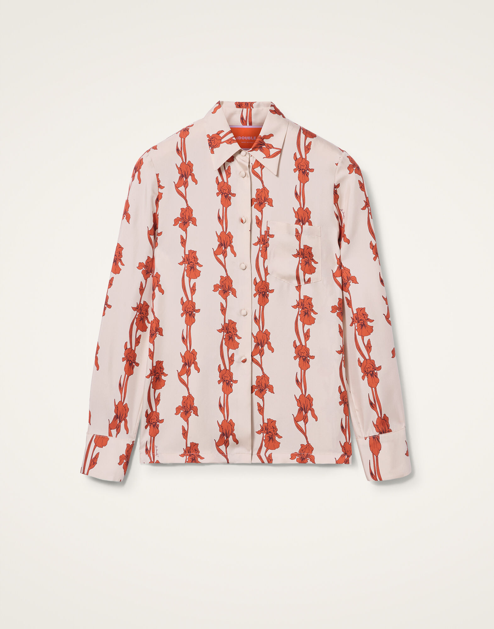 La DoubleJ Boy Shirt Mini Iris Dark Orange SHI0001SIL001IRS03OR03