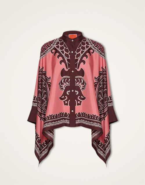 La DoubleJ Foulard Shirt Oltrarno Placée Pink SHI0059SIL006OLT03PI01