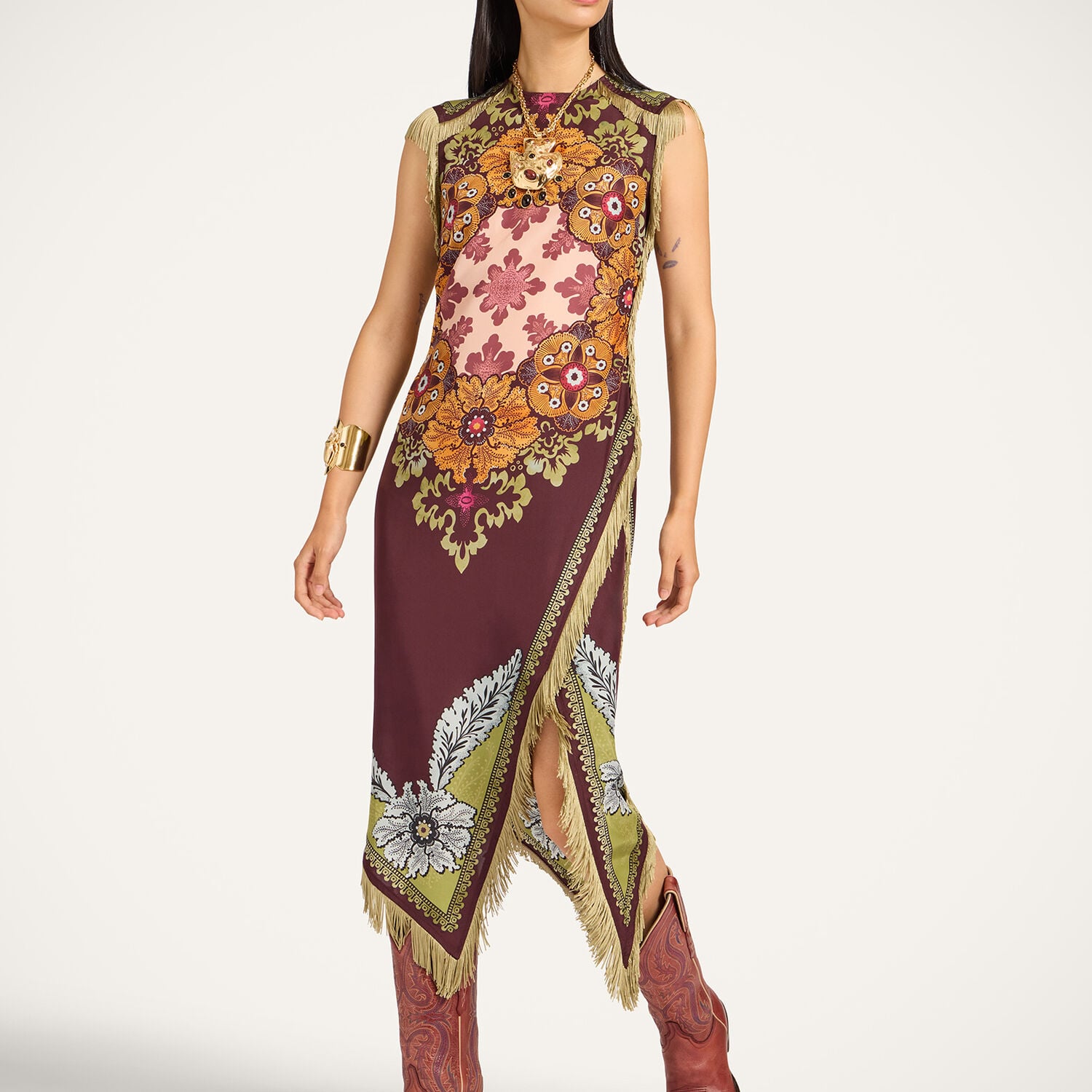 La Double J Scarf Dress