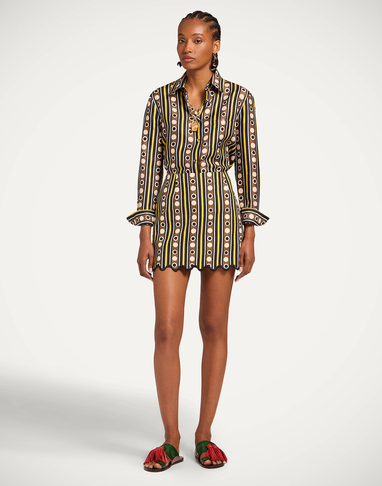 La DoubleJ Baia Mini Skirt Sanctuary Brown SKI0193COT005SAC01BR02