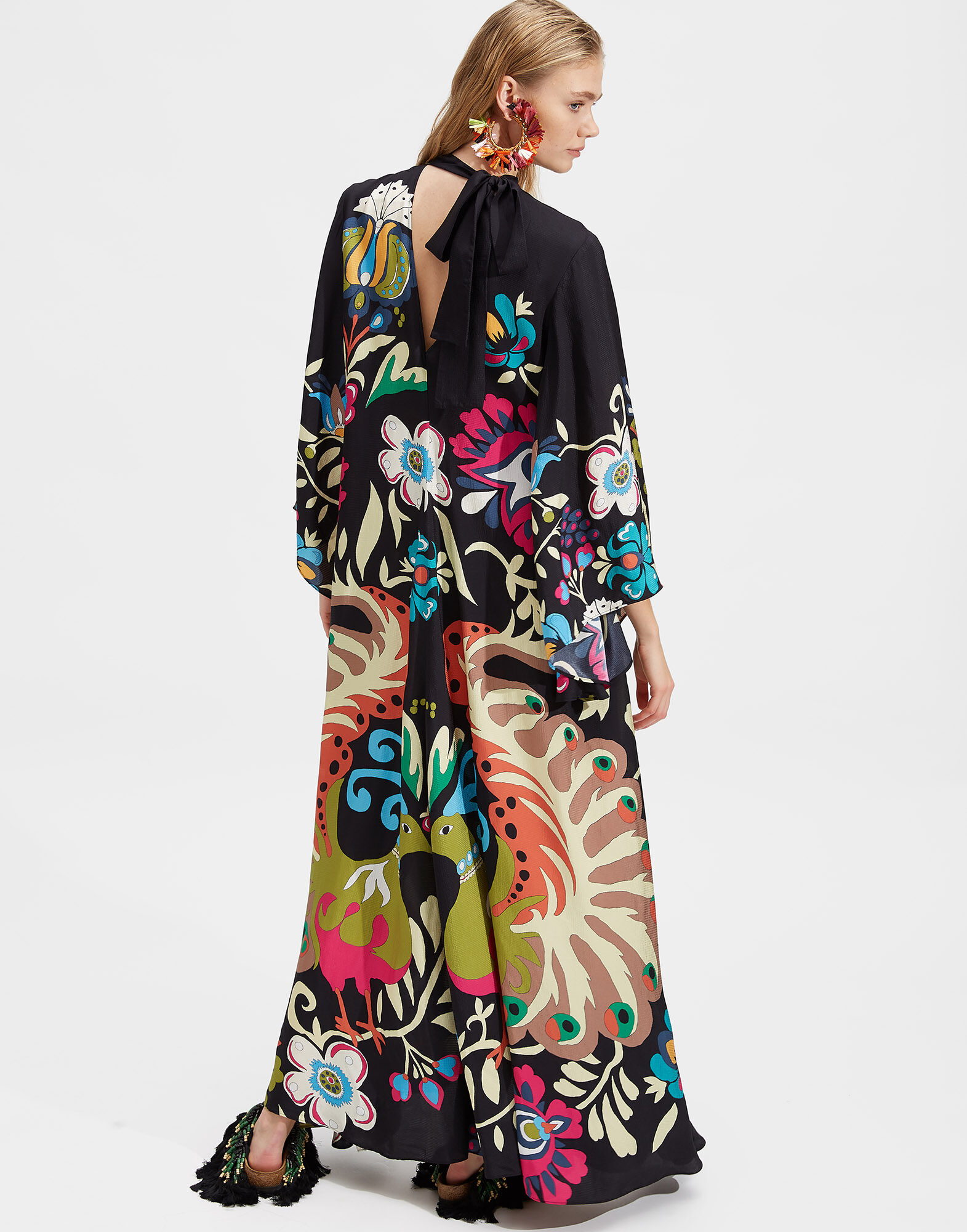 La DoubleJ Magnifico Dress Peacock Plac&eacute;e DRE0232VIS004PEA0001