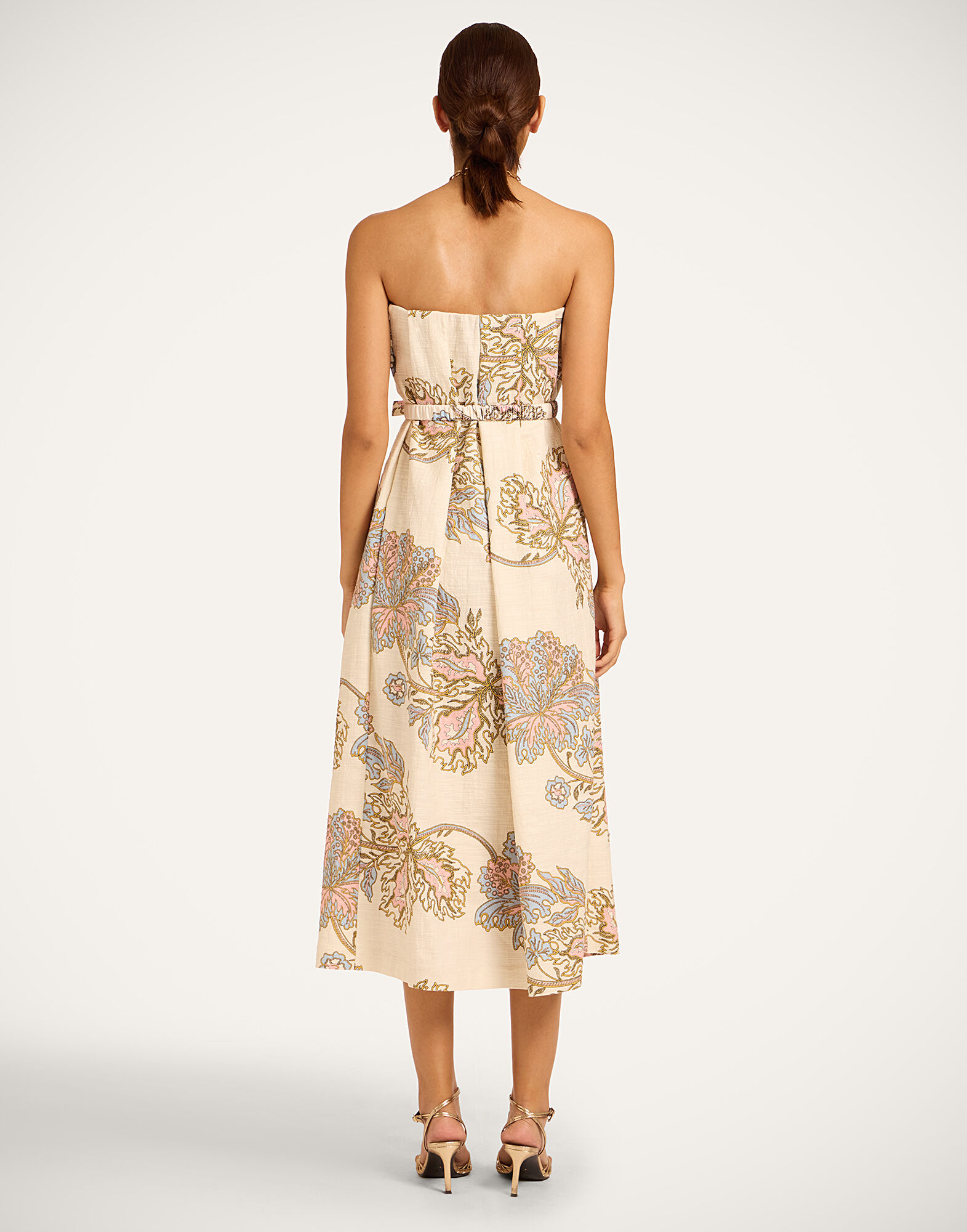 La DoubleJ Belted Filter Dress Swathe Ivory DRE1073COT005SWA01WH04