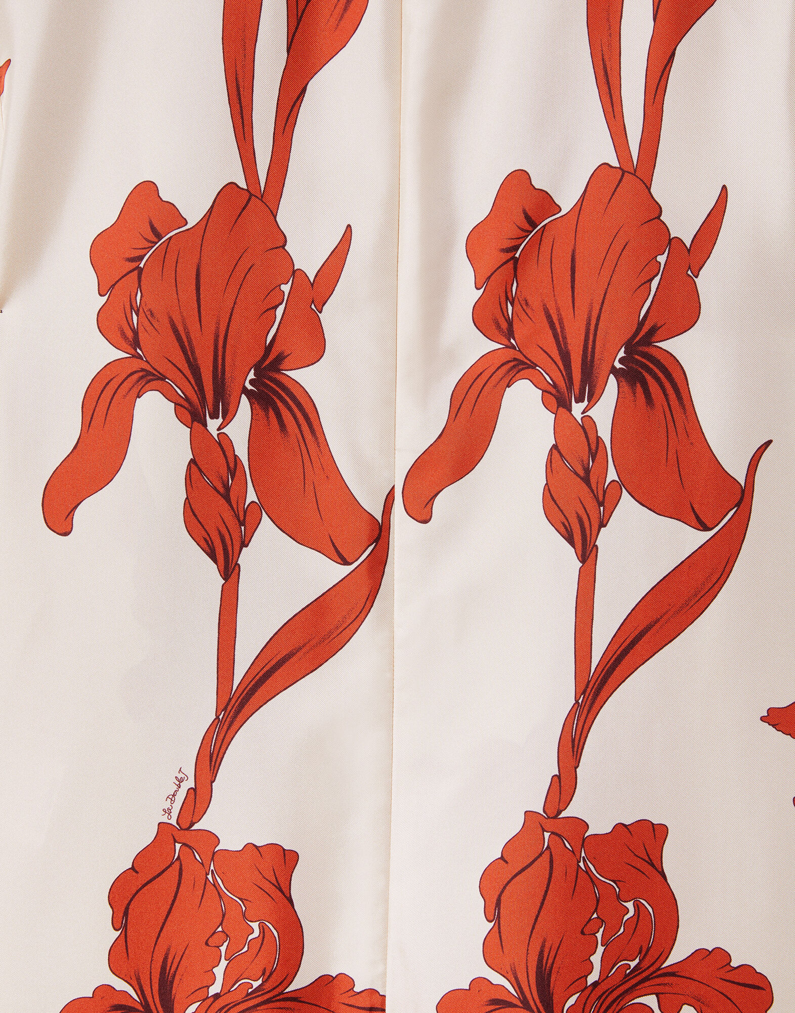 La DoubleJ Mini Swing Dress Iris Dark Orange DRE0159SIL001IRS04OR03