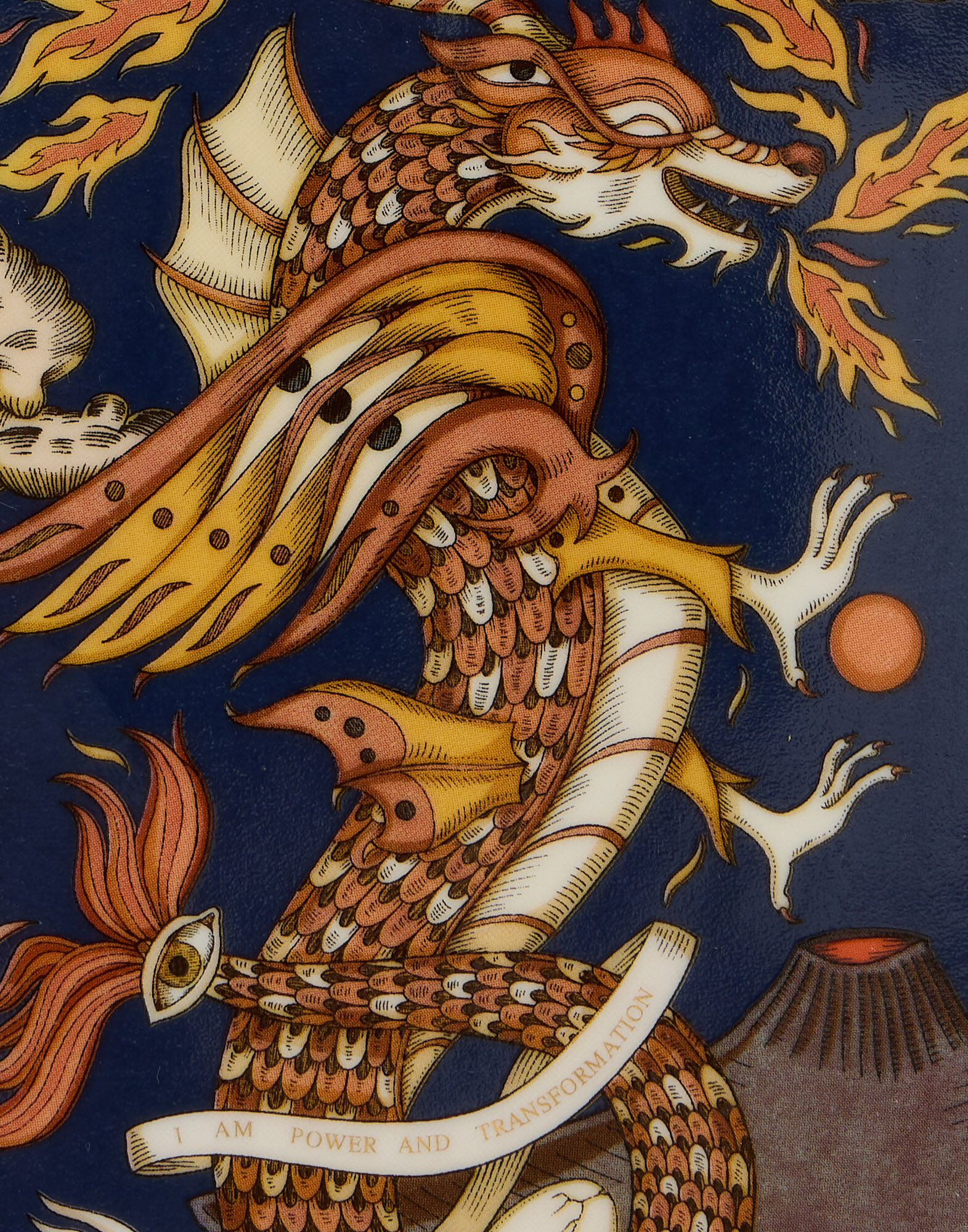 La DoubleJ Ashtray The Dragon Midnight Blue TRI0010CER001DRG01BU04