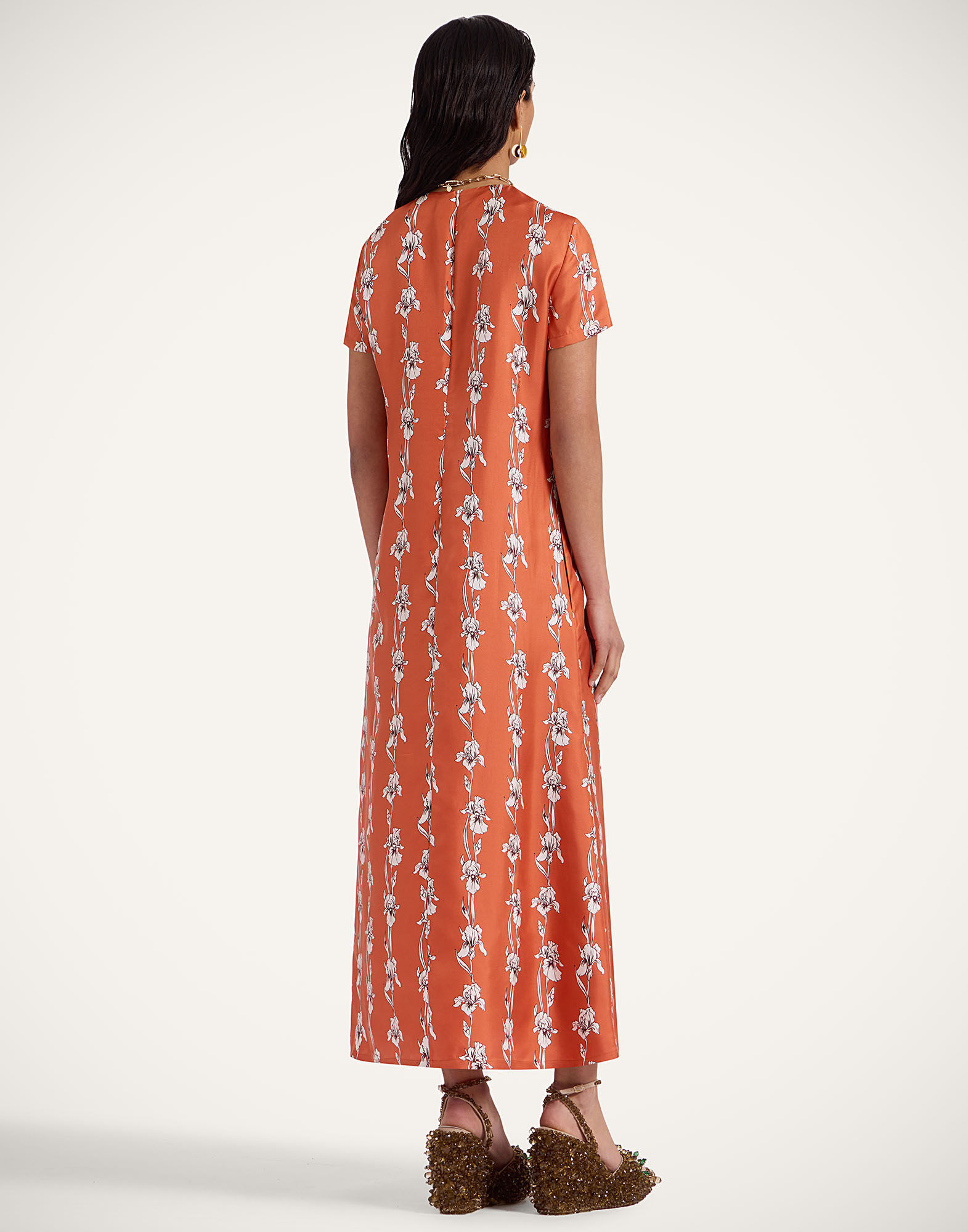 La DoubleJ Swing Dress Mini Iris Dark Orange DRE0001SIL001IRS03OR09