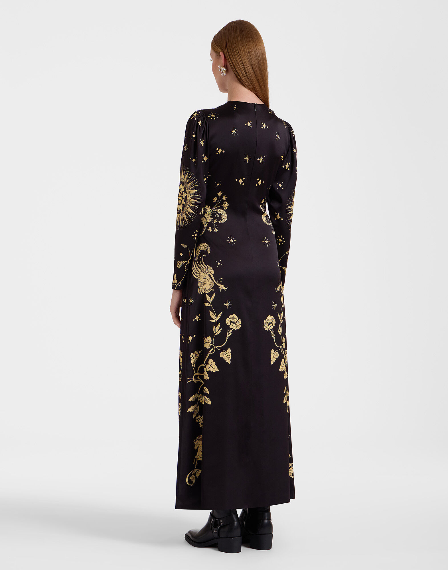 La DoubleJ Clingy Swing Dress Boboli Plac&eacute;e Black DRE0762VIS023BOB01BL01