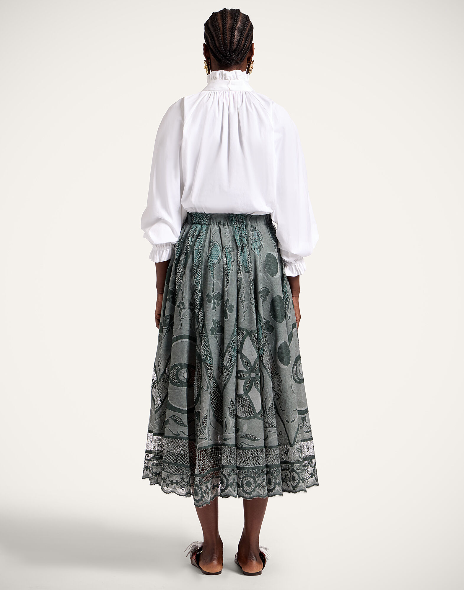 La DoubleJ Duchess Skirt Solid Emerald SKI0146EMB082STL02GR04