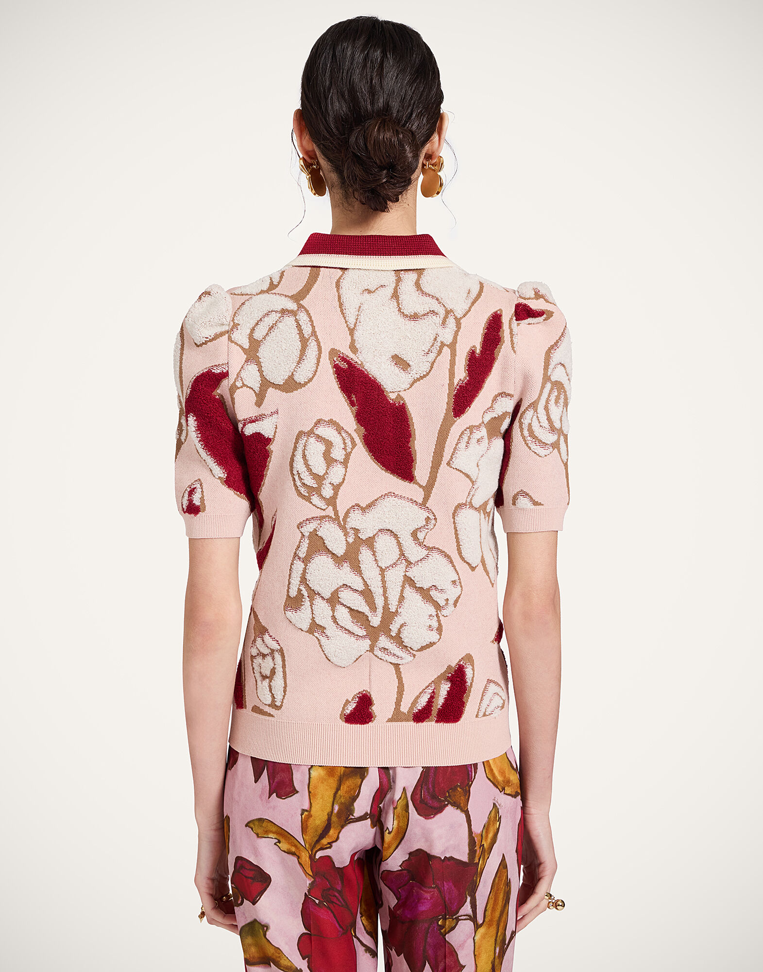 La DoubleJ Pumped Up Polo Multicolor Light Pink PUL0338KNI189VA440PI02