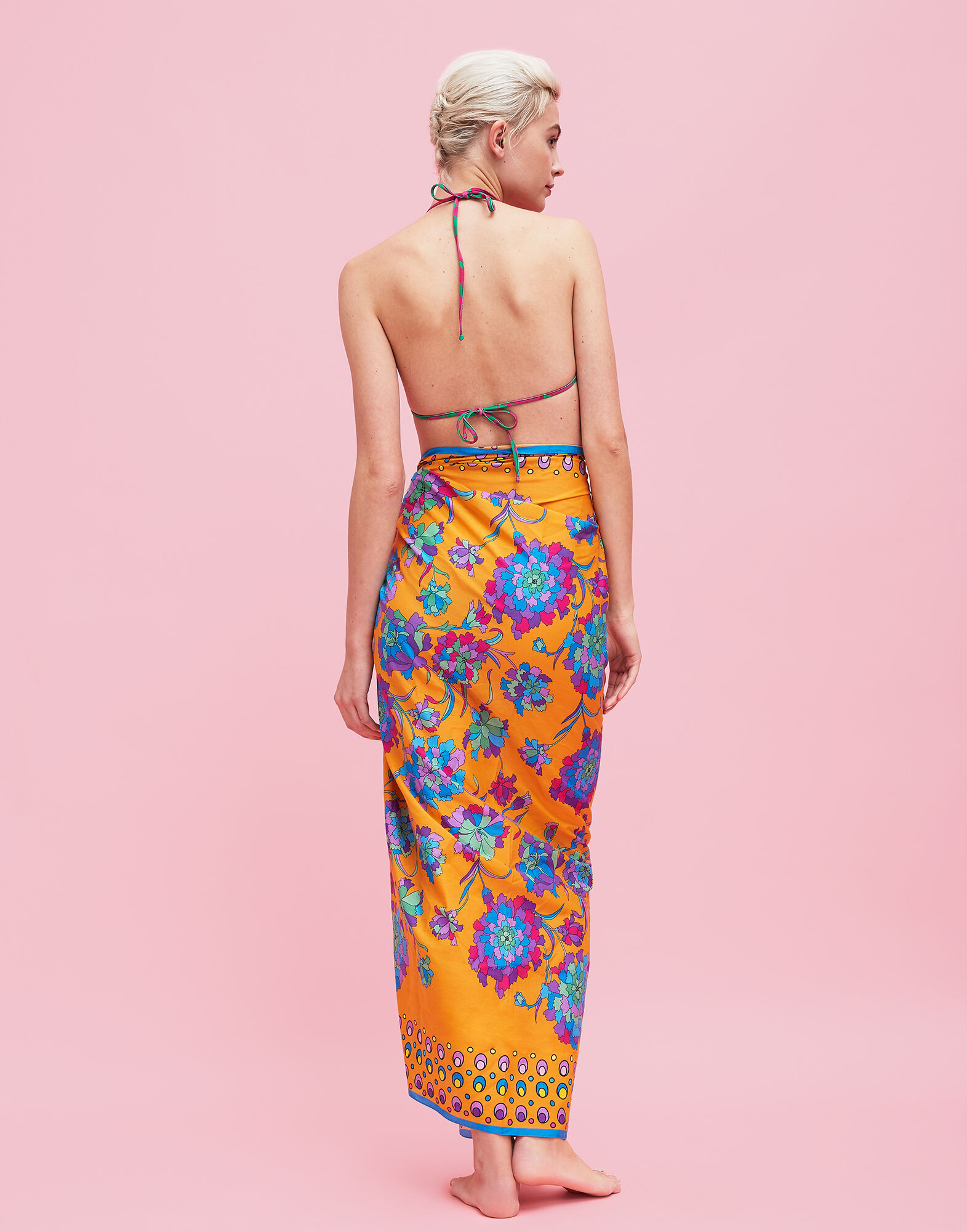 LaDoubleJ Square Scarf Dandelion Arancio SCA0006COS001DAN0002