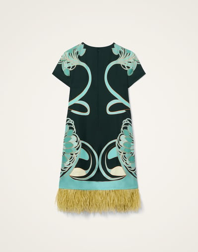 leaves print silk twill dress st. john collection St. John | Dresses | St John Leaves Print Twill Silk Shirtdress