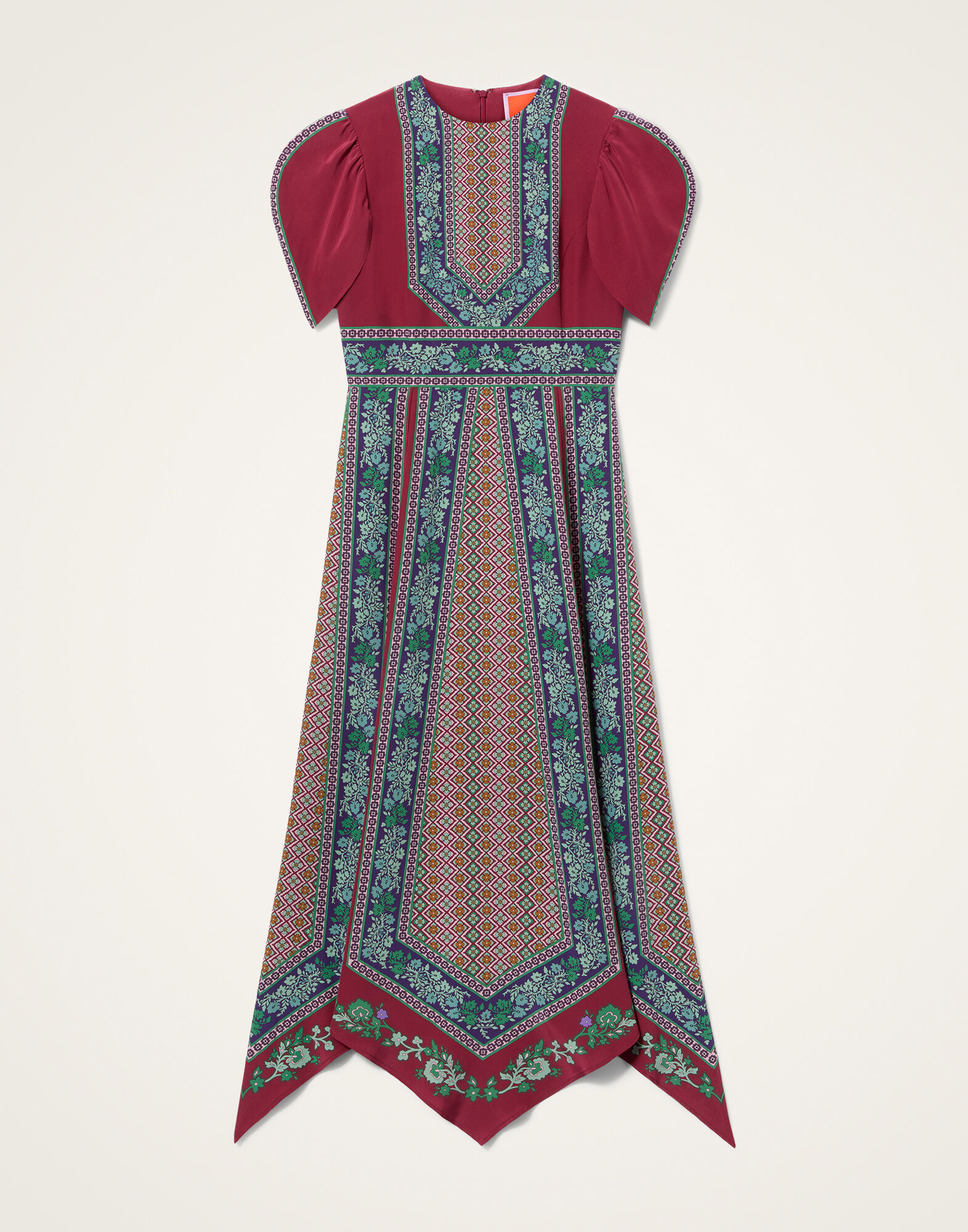 La DoubleJ Cherie Scarf Dress Regalia Plac&eacute;e Red DRE0936CRE002REG02RE01