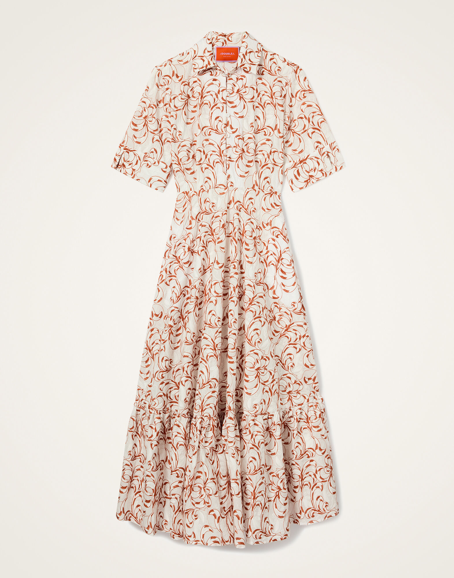 La DoubleJ San Pietro Dress Fern White DRE0900COT076FRN01WH01