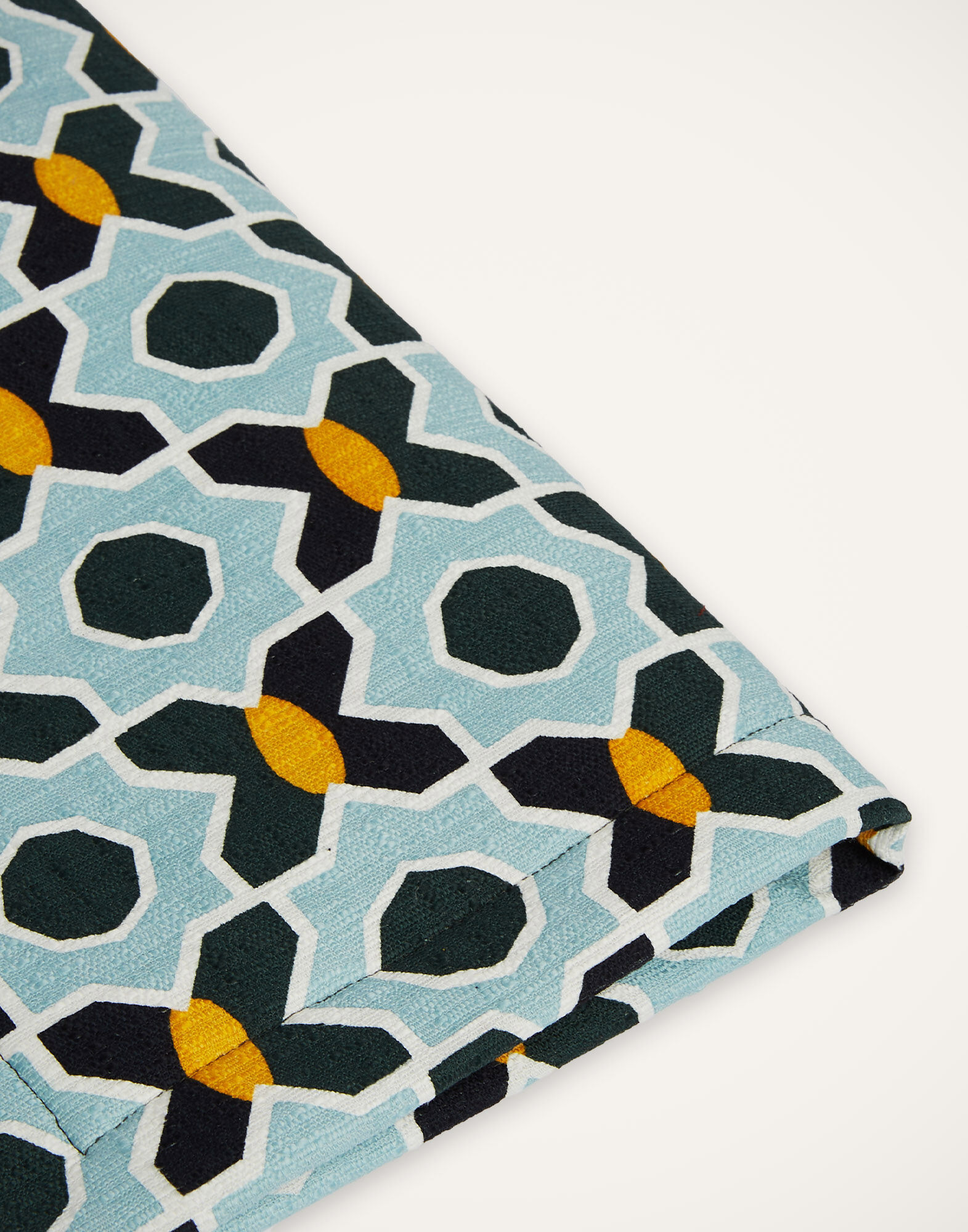 La DoubleJ Placemat Set Of 2 Plaza Small Light Blue PMT0001COT005PLA07BU01