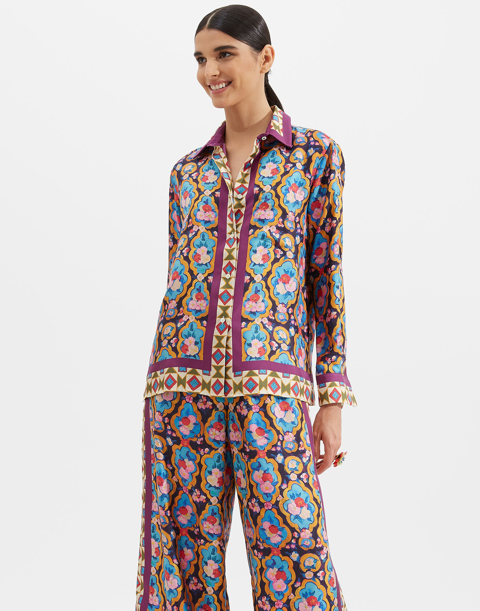 La DoubleJ Boy Shirt Matisse Plac&eacute;e SHI0040SIL006MAT0002