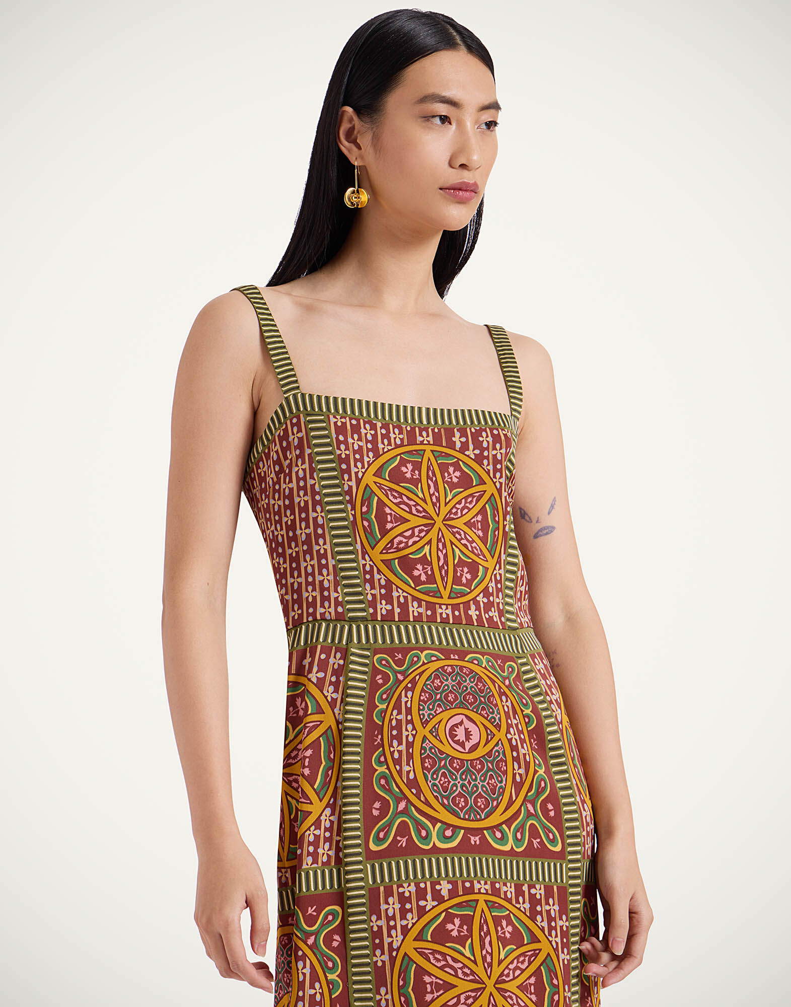 La DoubleJ Buy Me A Martini Dress Eclipse Plac&eacute;e Yellow DRE0673VIS011ECL05YE02