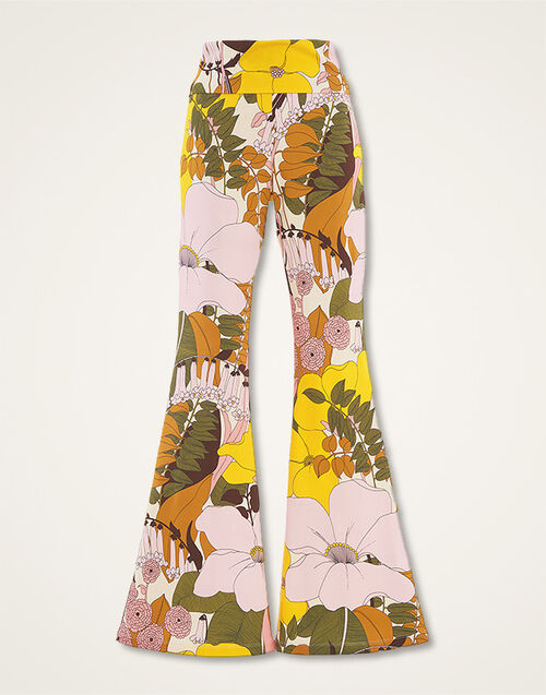 La DoubleJ Meditation Pants Big Flower Rose TRO0055INT001BFL03PI01