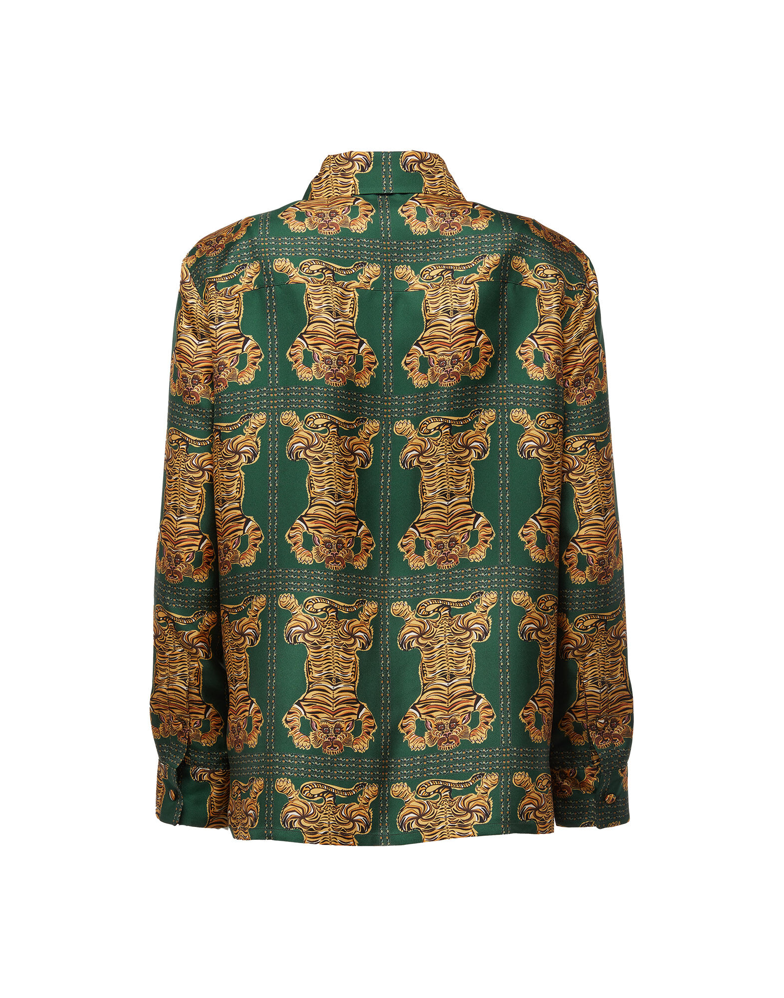 La DoubleJ Boy Shirt Tiger Tiles SHI0001SIL001TIG0003