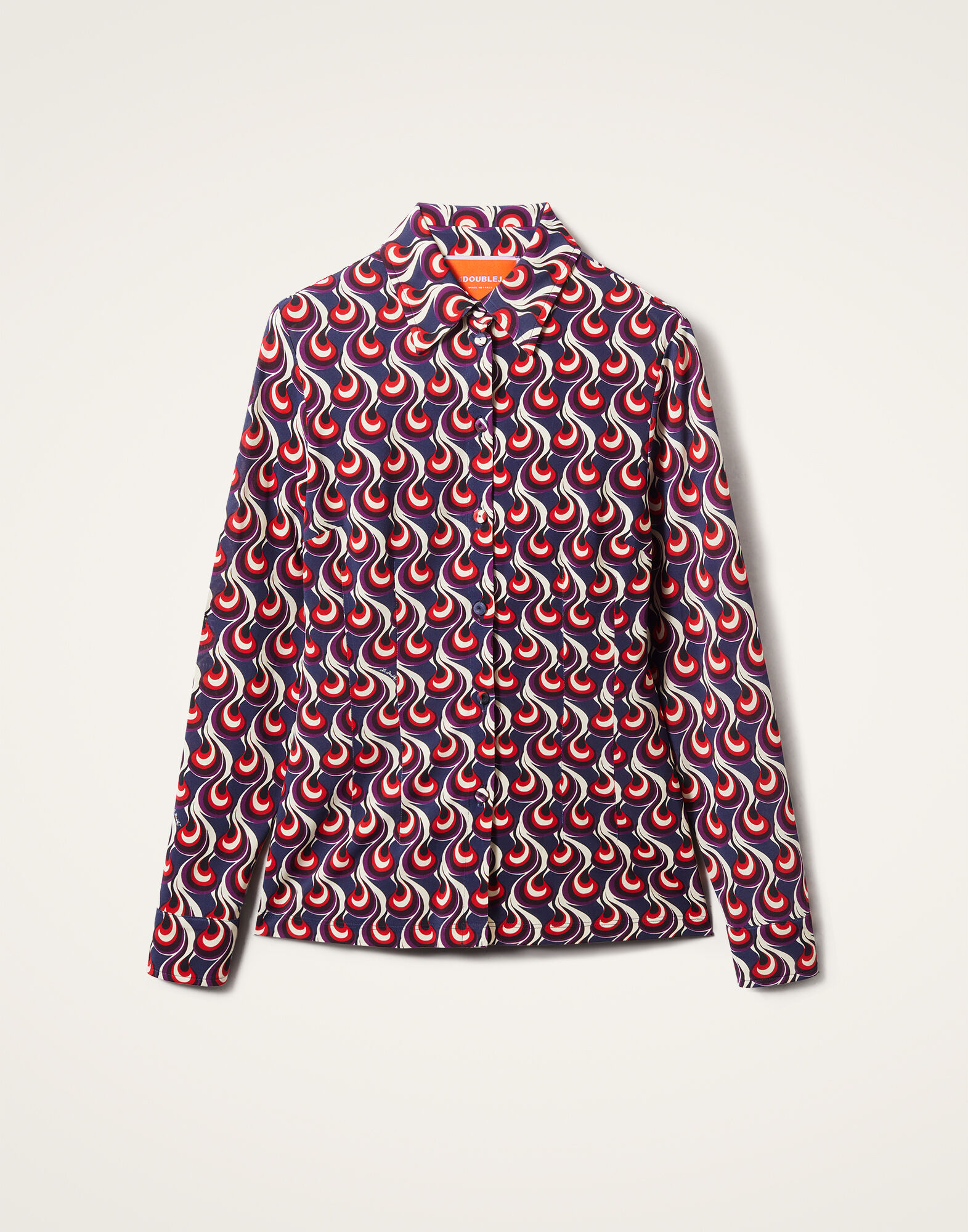 La DoubleJ Fitted Shirt Melty Blue SHI0116JER027MLT01BU03