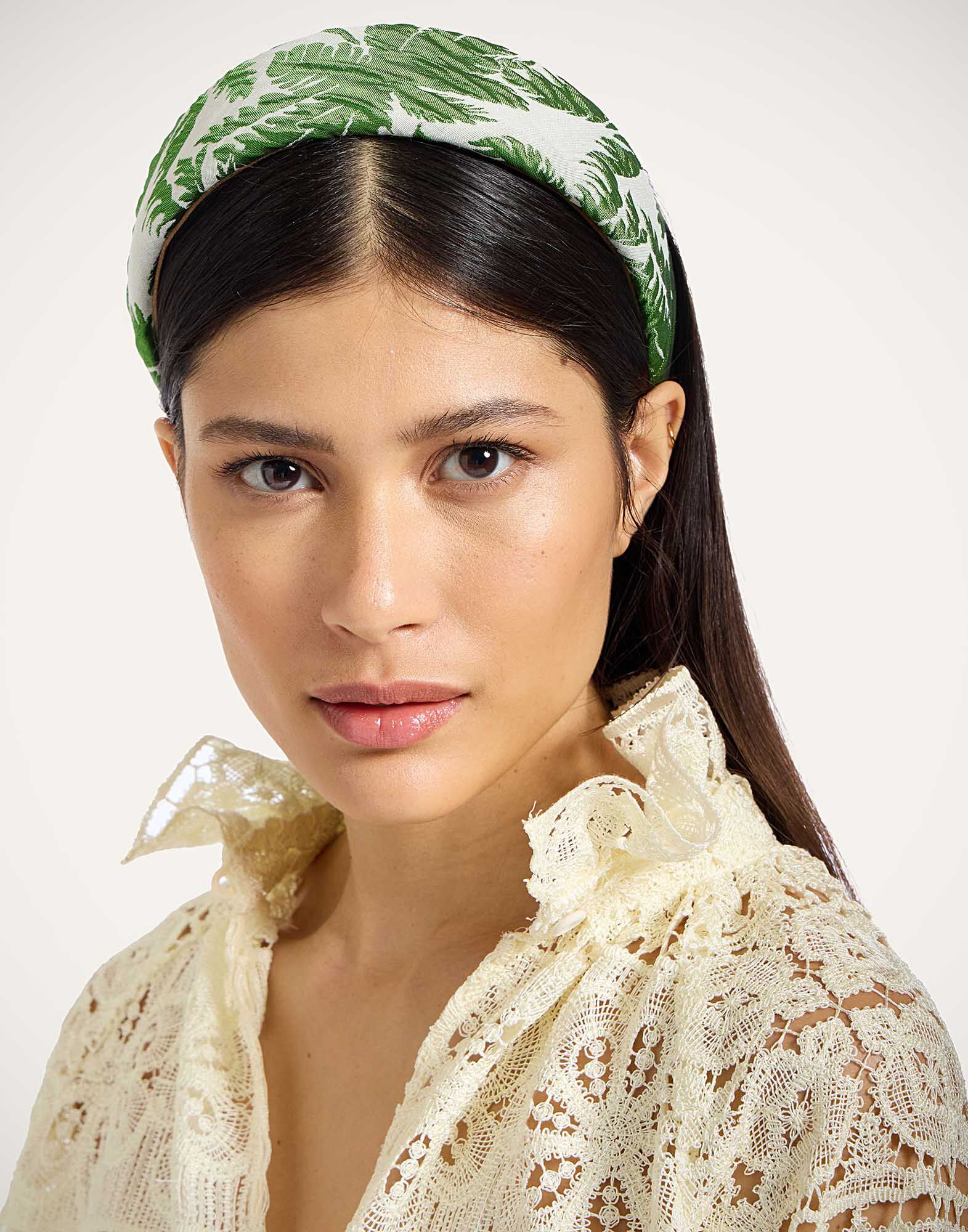 La DoubleJ Flat Headband Tropicana White HEB0023JCQ112TRC03WH01